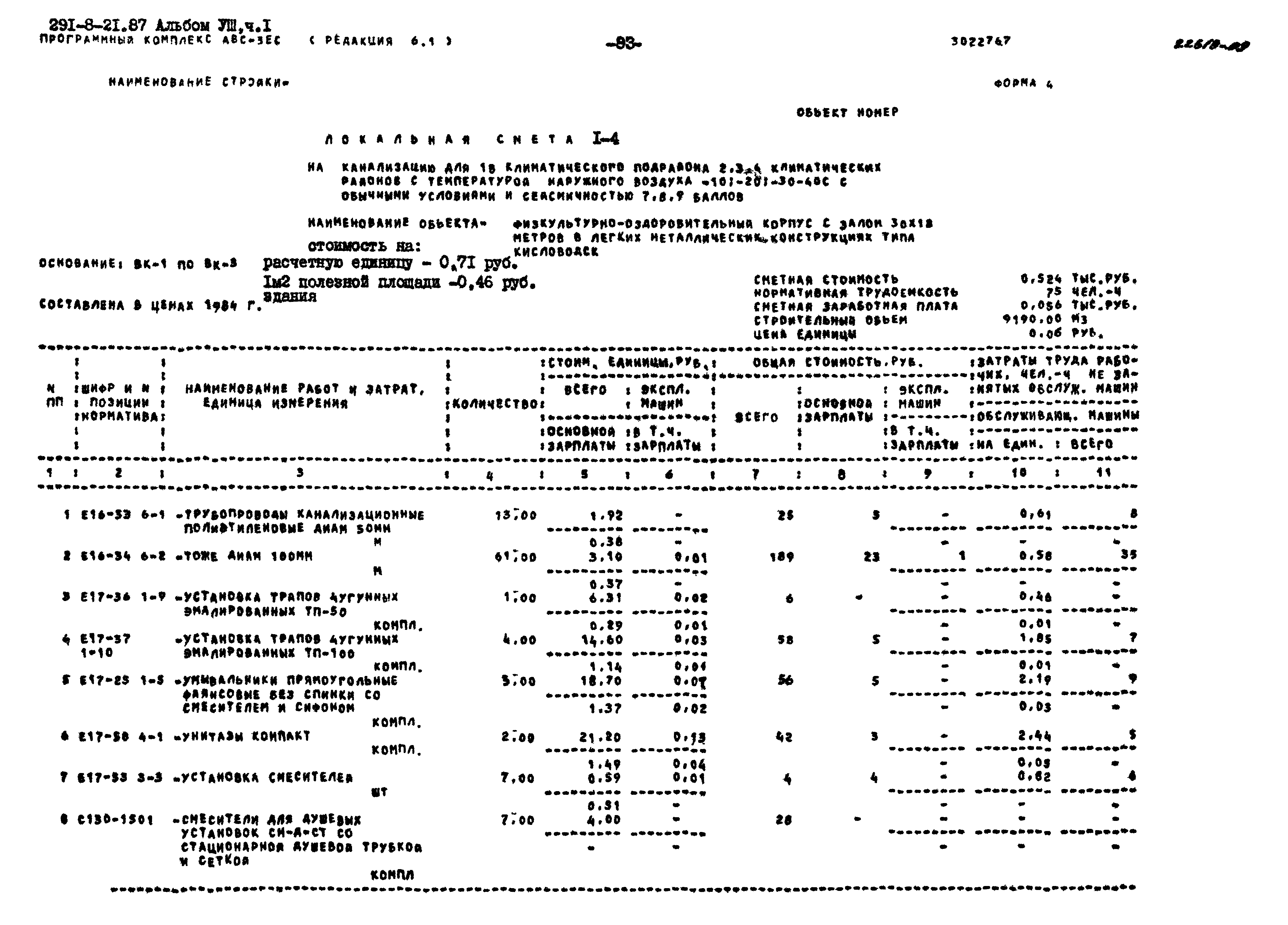 Типовой проект 291-8-21.87