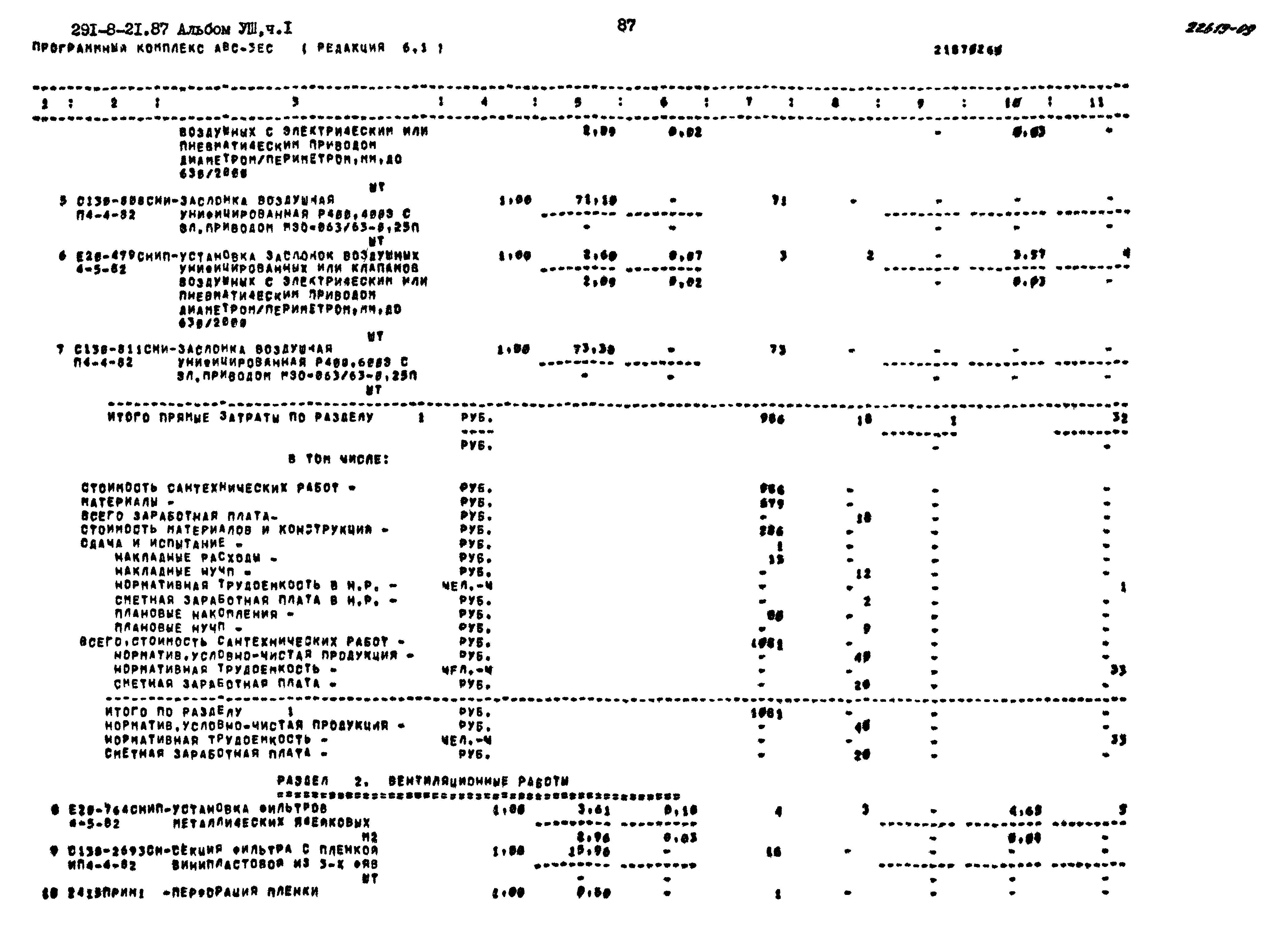Типовой проект 291-8-21.87