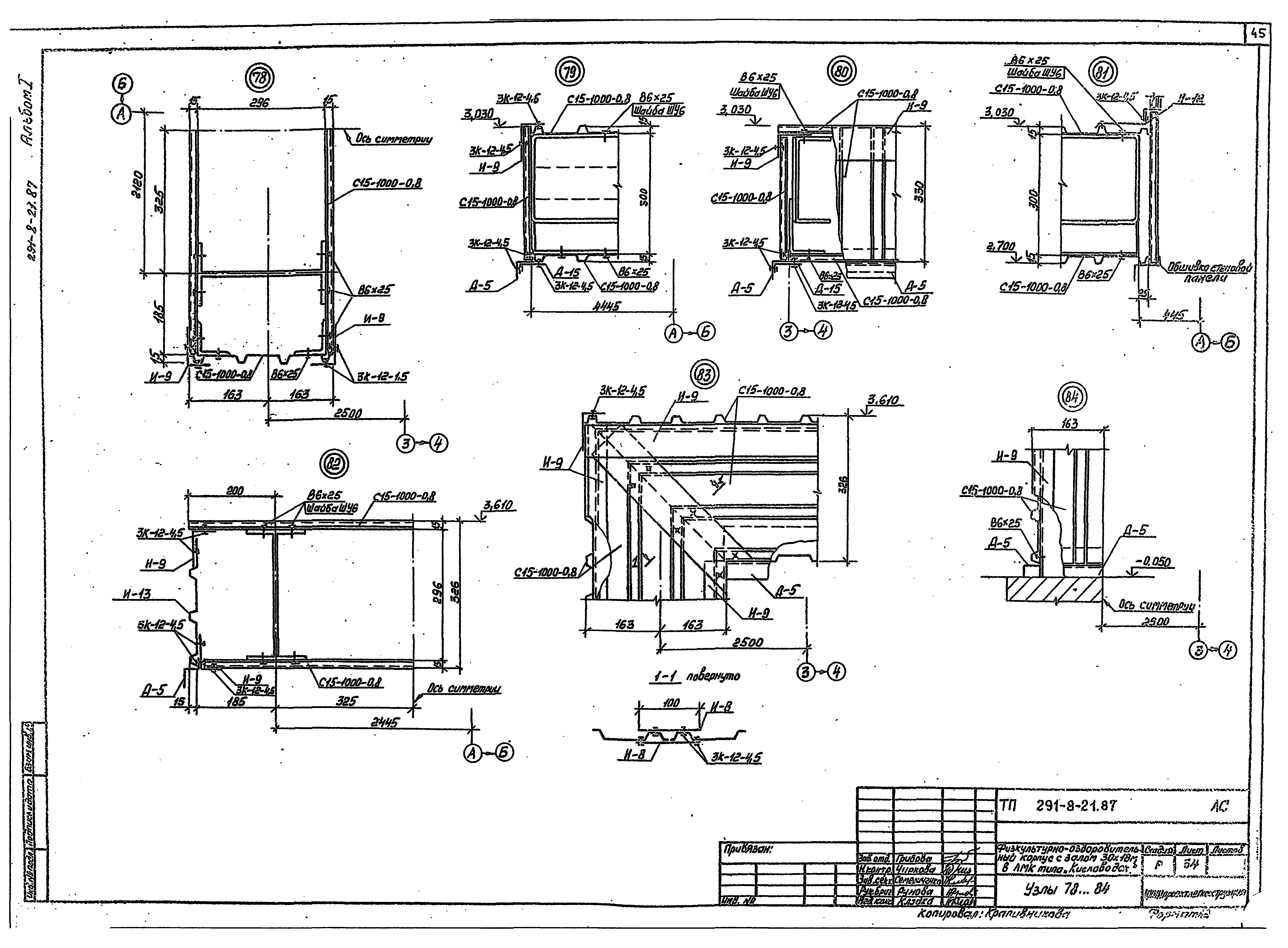 Типовой проект 291-8-21.87