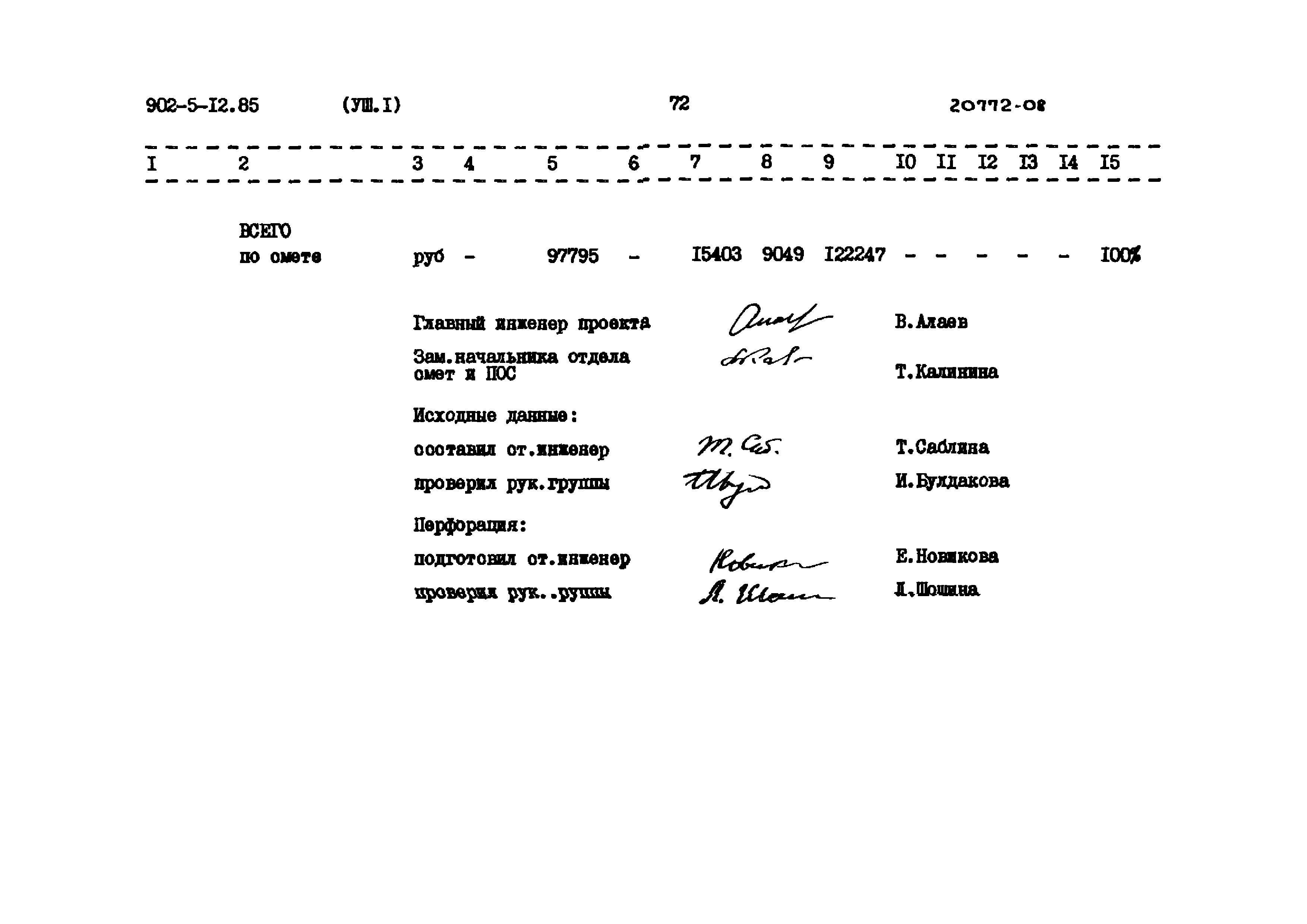 Типовой проект 902-5-12.85