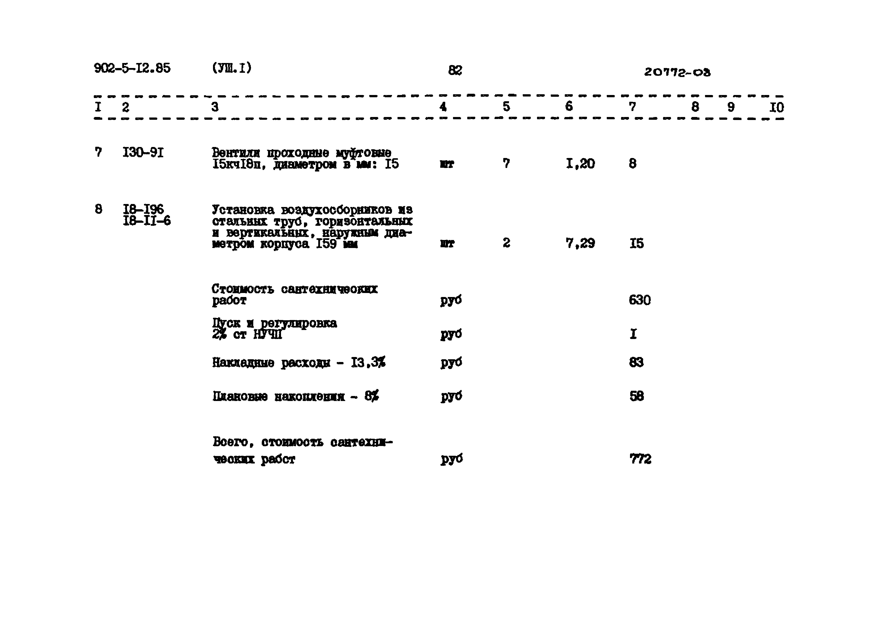 Типовой проект 902-5-12.85