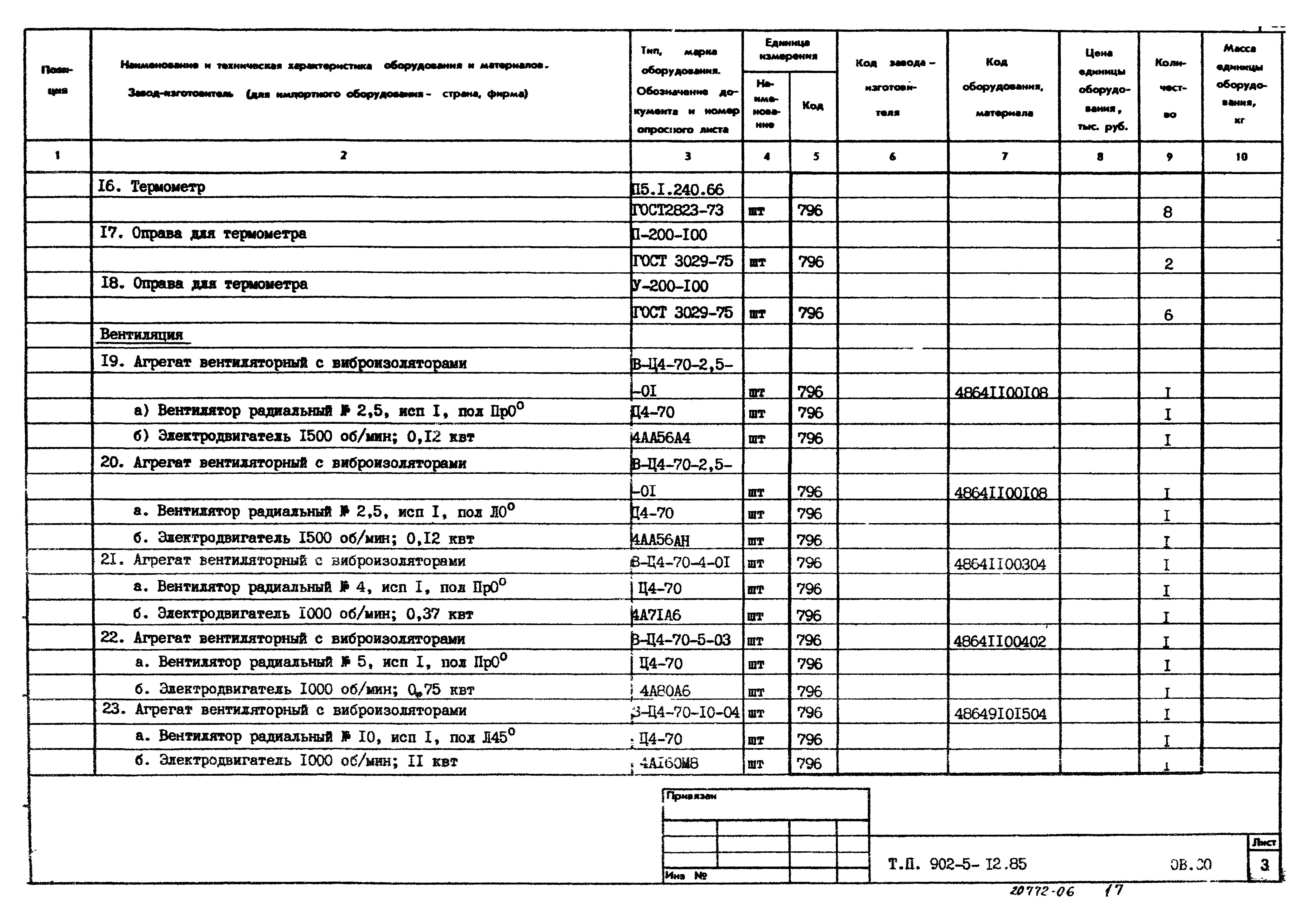 Типовой проект 902-5-12.85