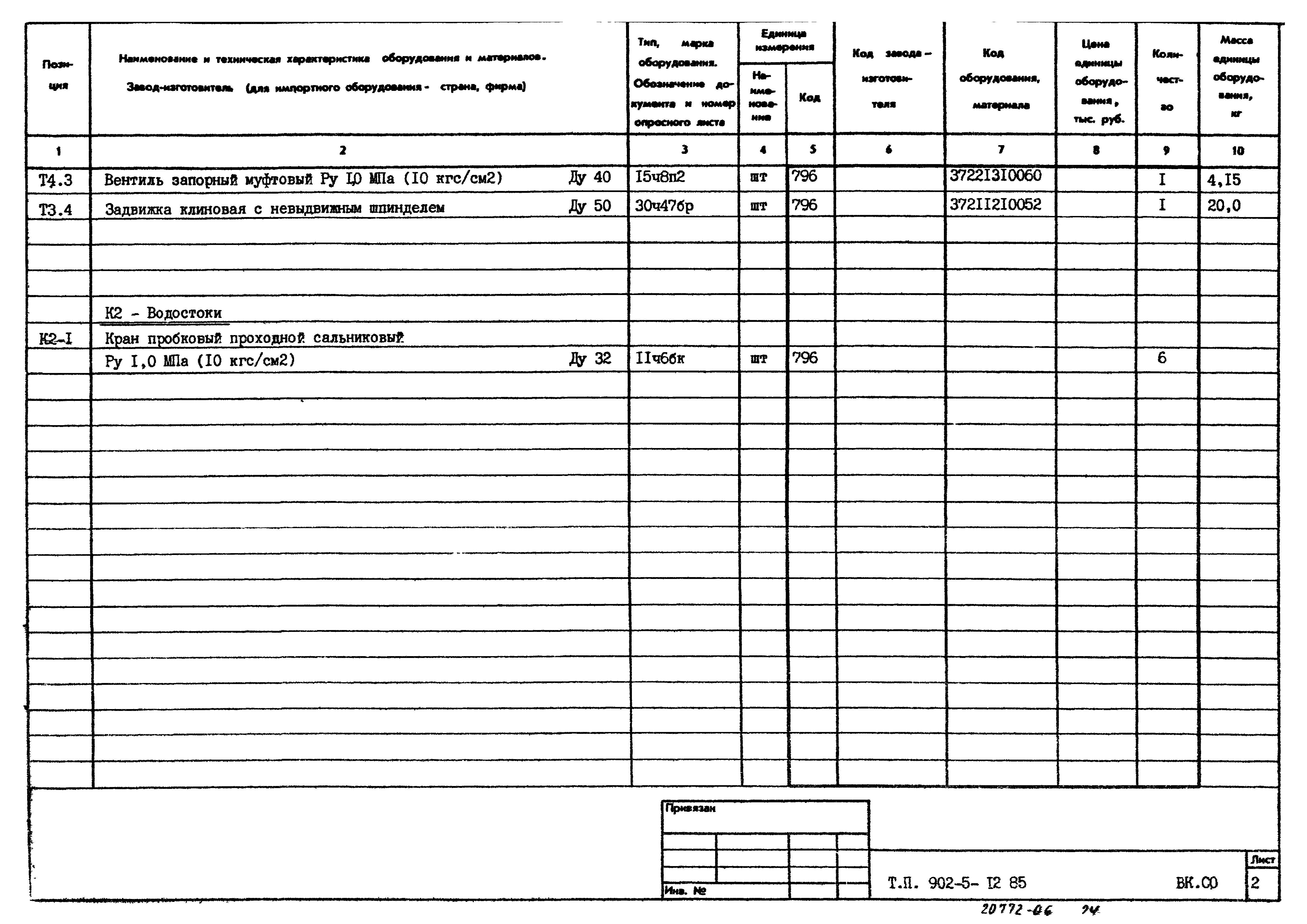 Типовой проект 902-5-12.85