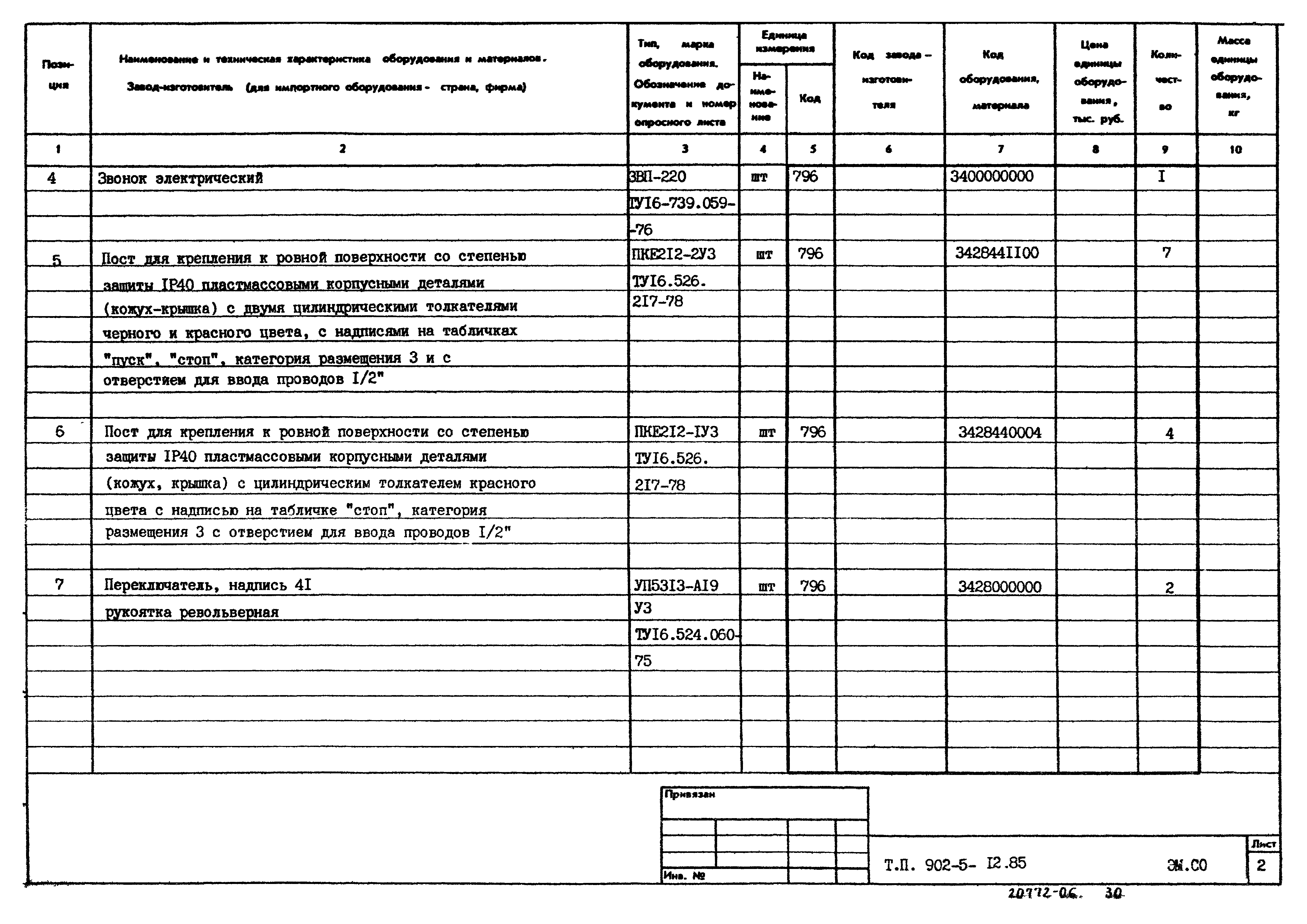 Типовой проект 902-5-12.85