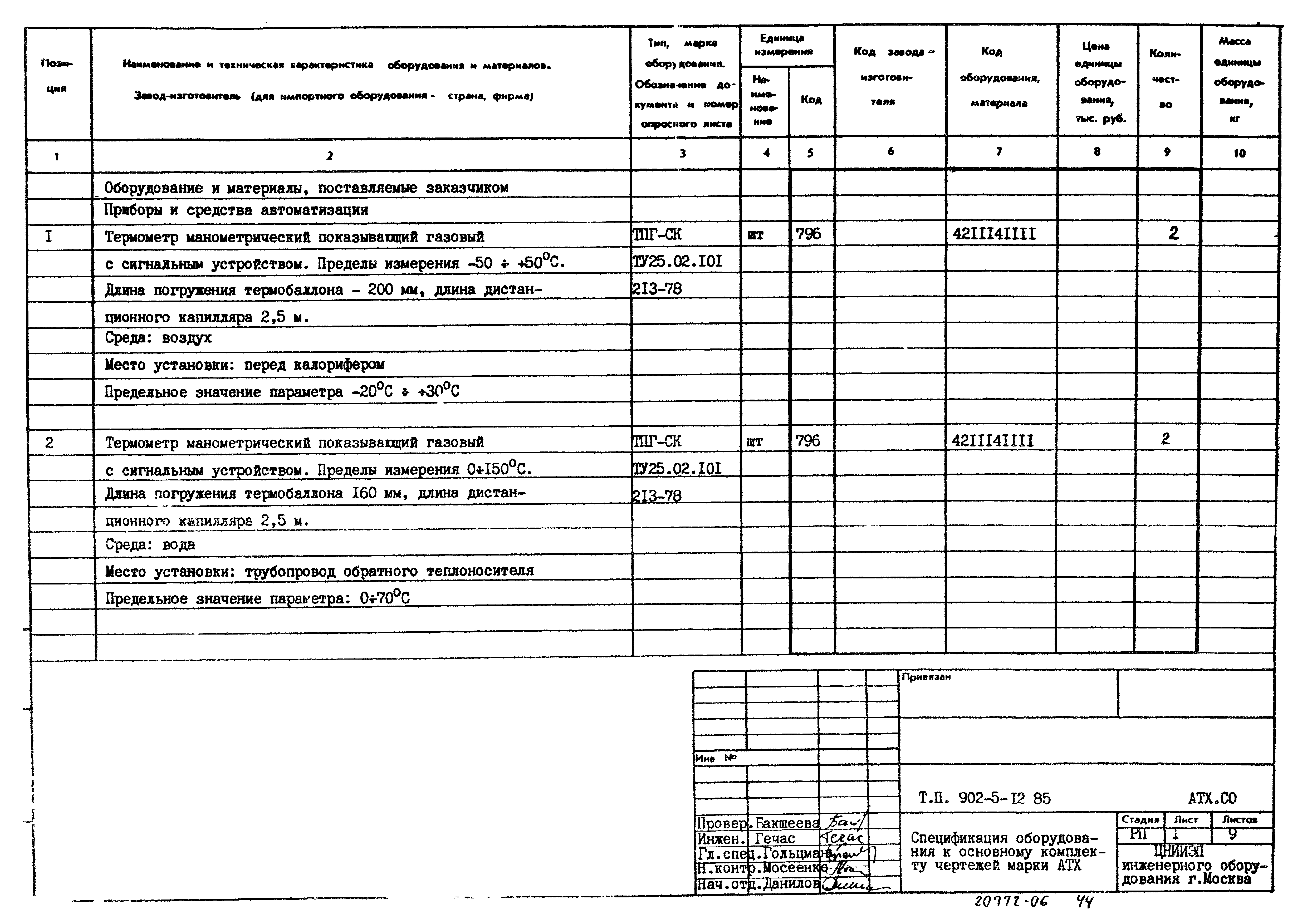Типовой проект 902-5-12.85
