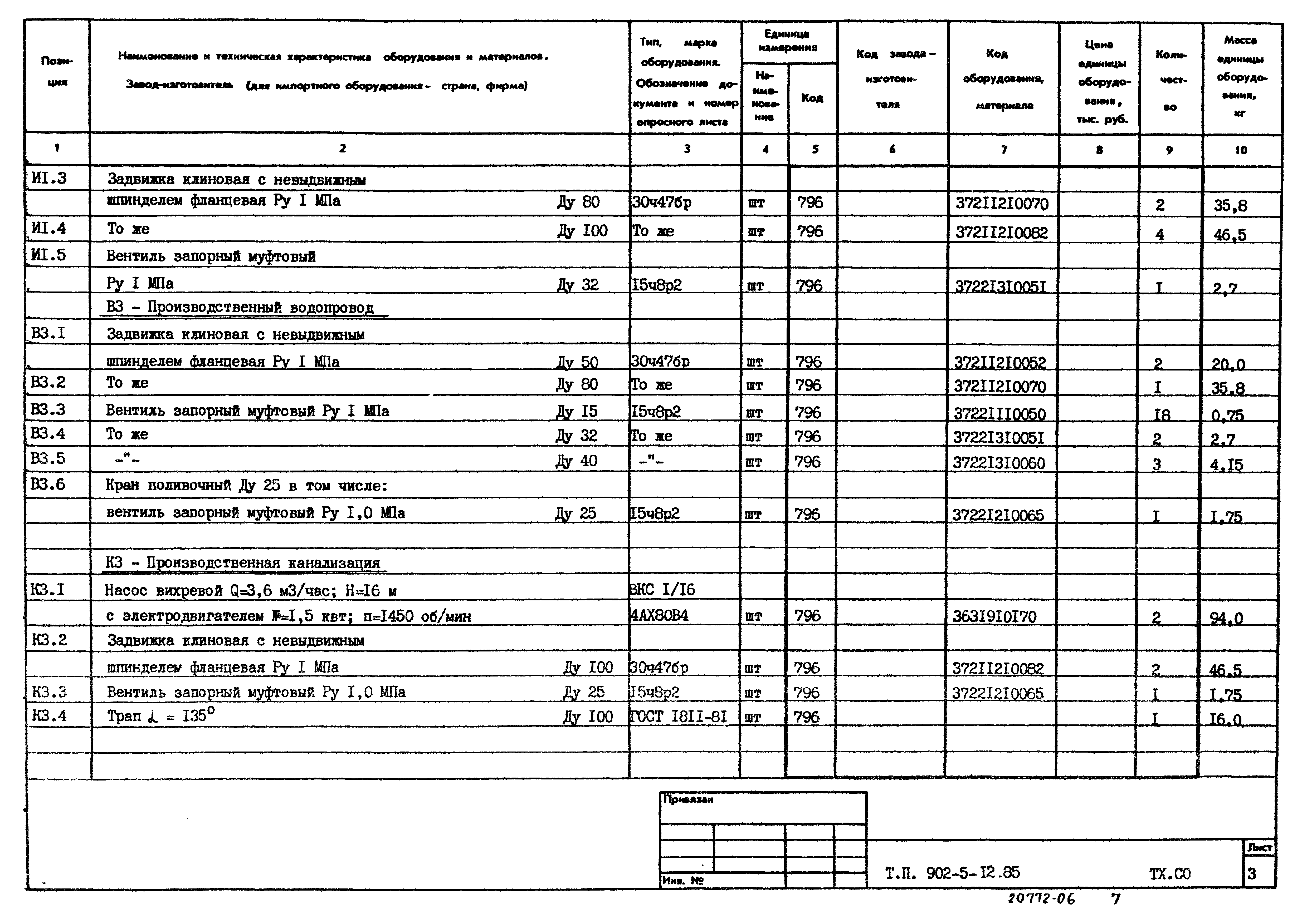 Типовой проект 902-5-12.85