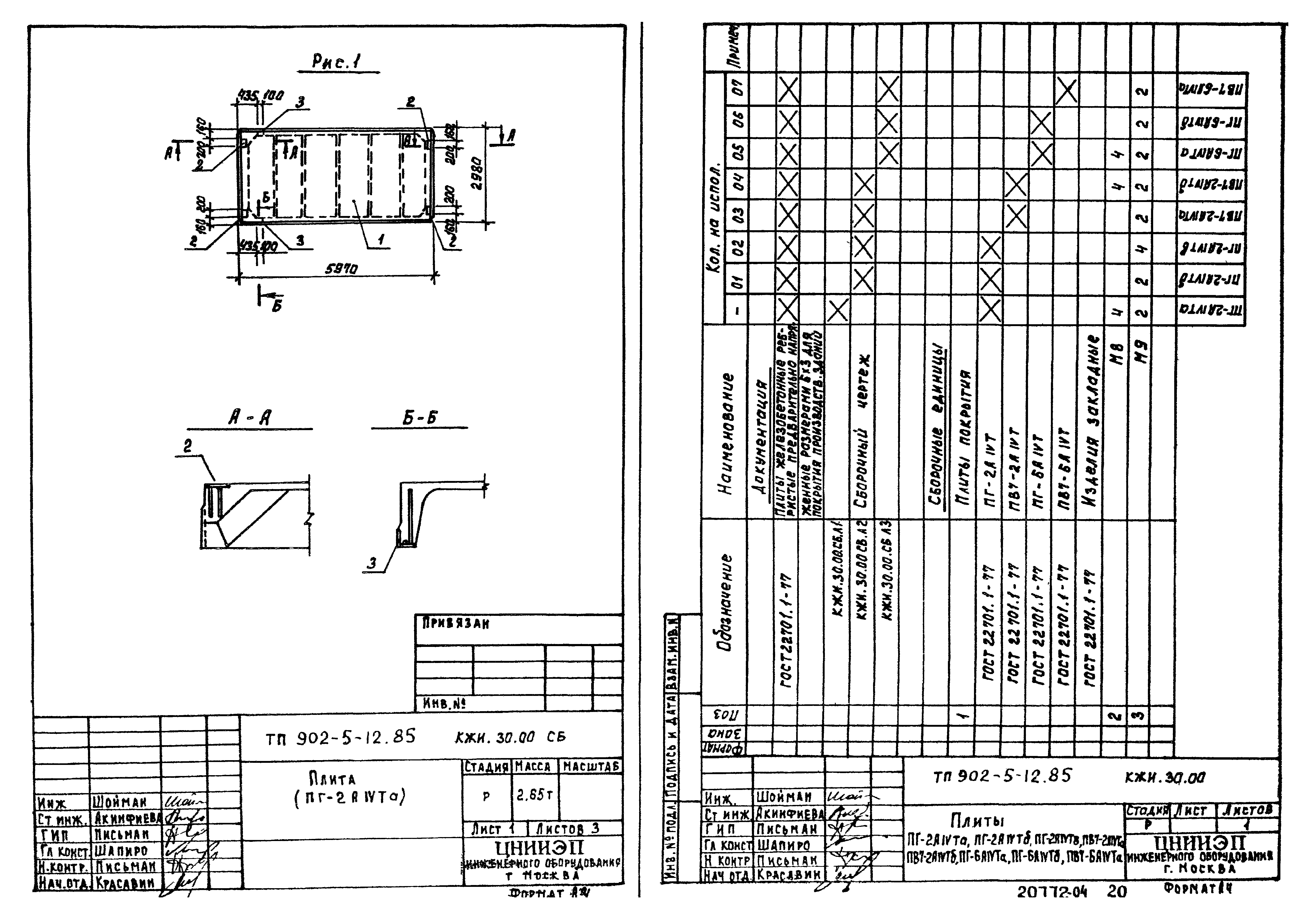 Типовой проект 902-5-12.85