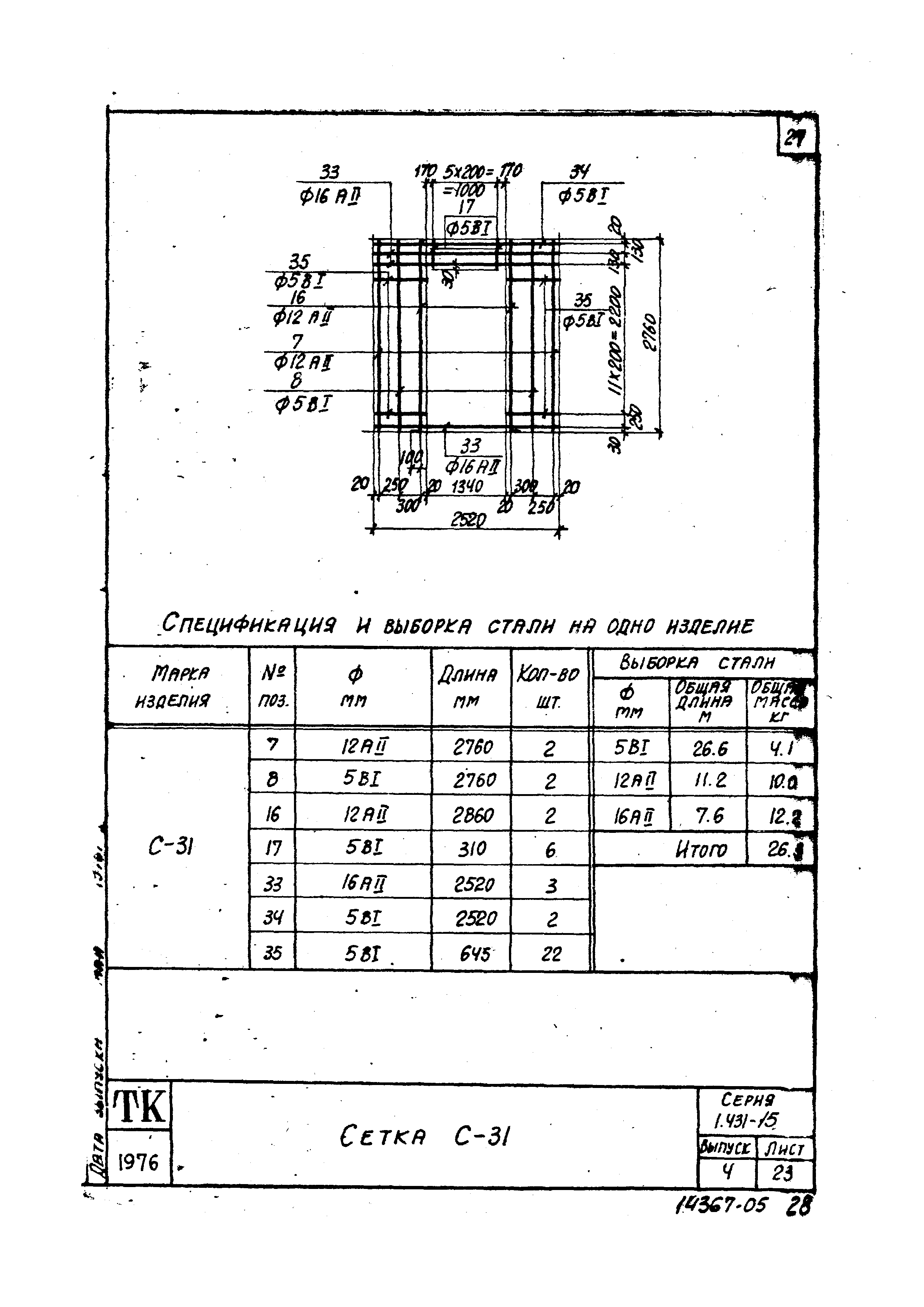 Серия 1.431-15