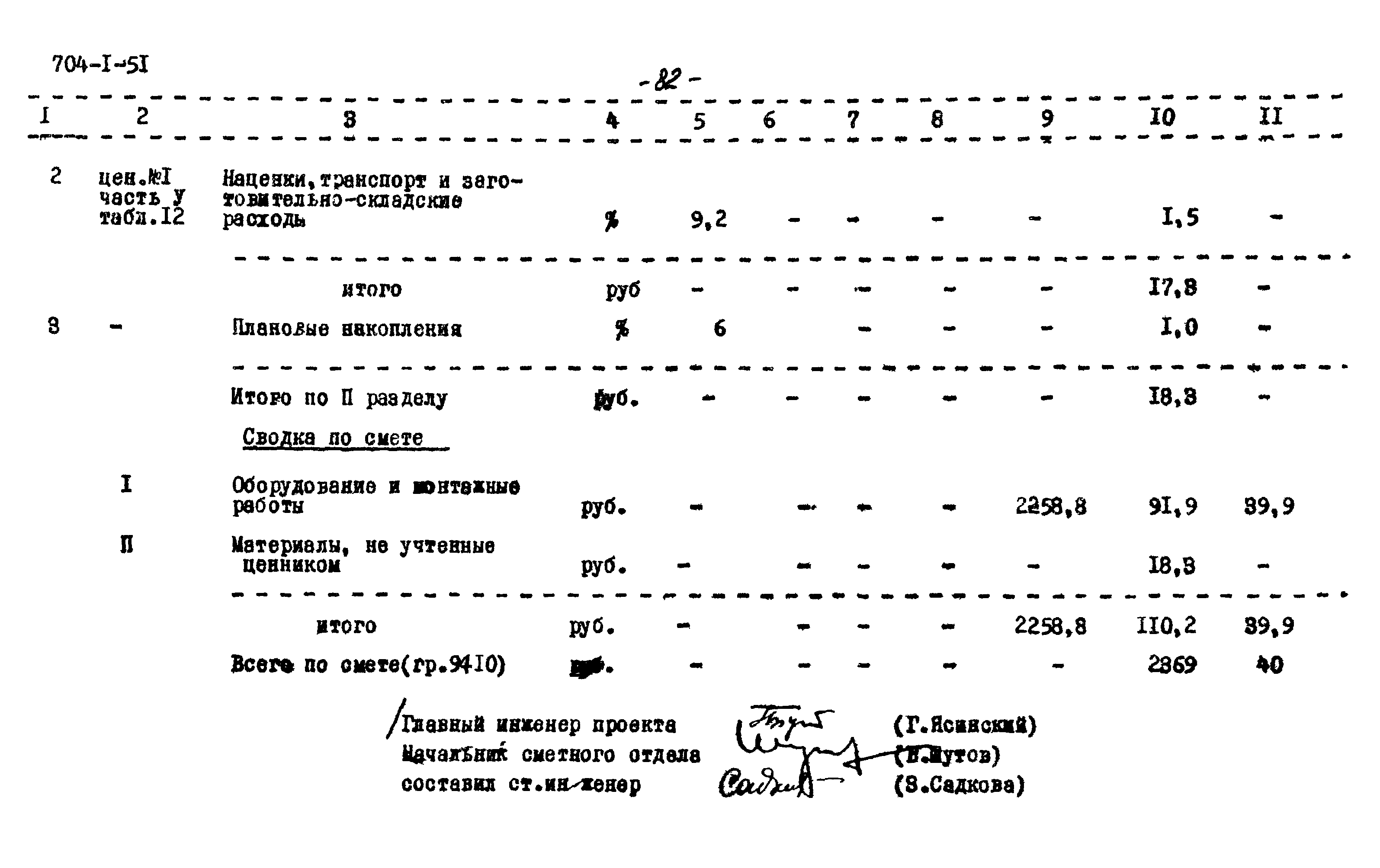 Типовой проект 704-1-51