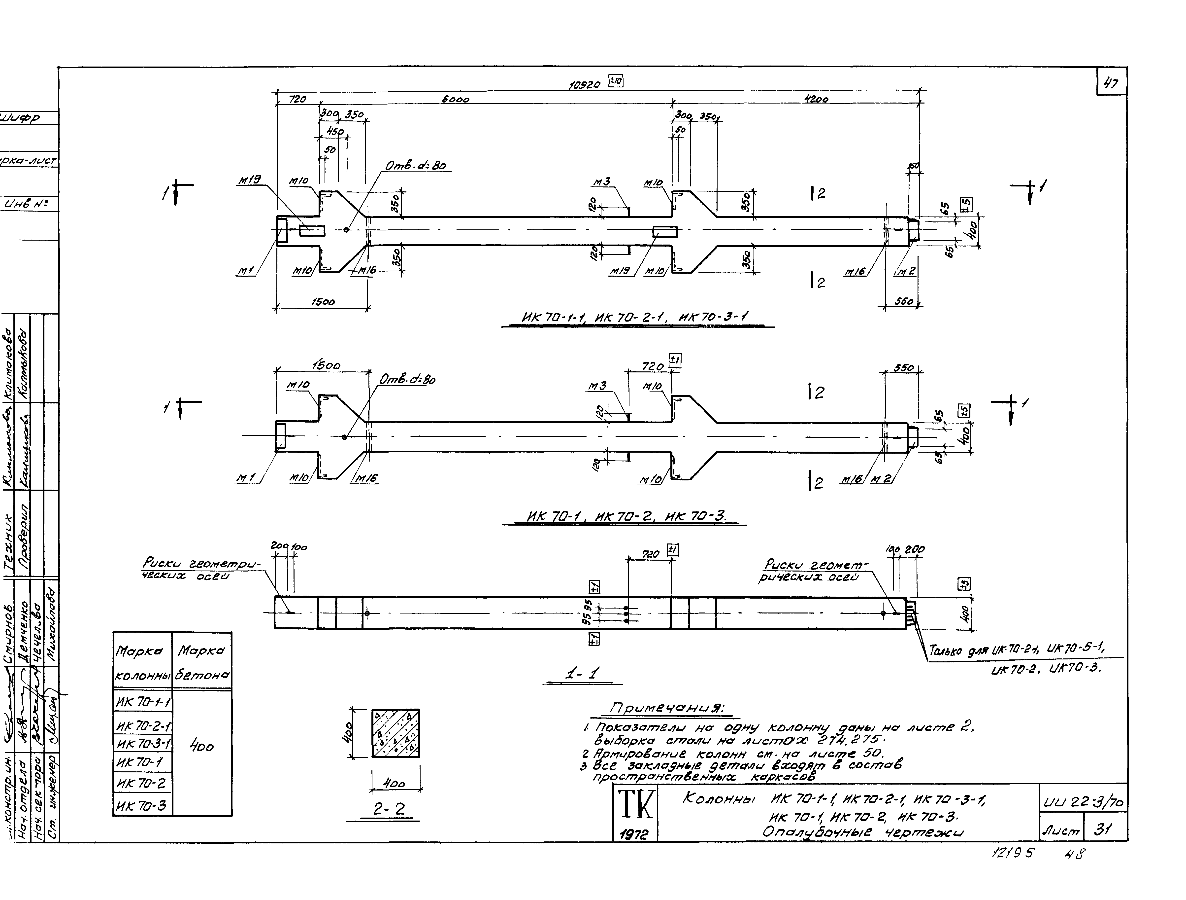 Серия ИИ22-3/70