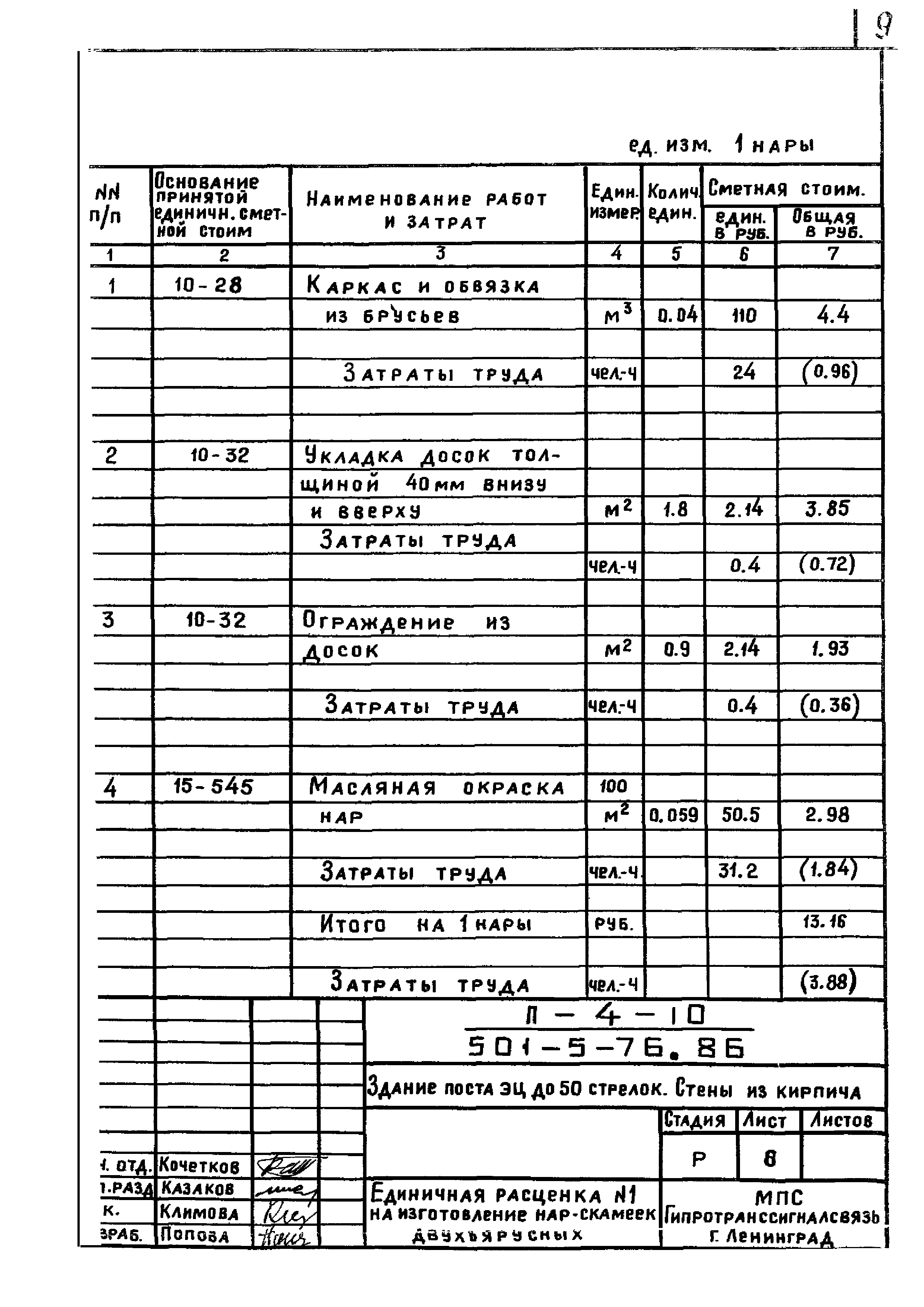 Типовой проект 501-5-76.86