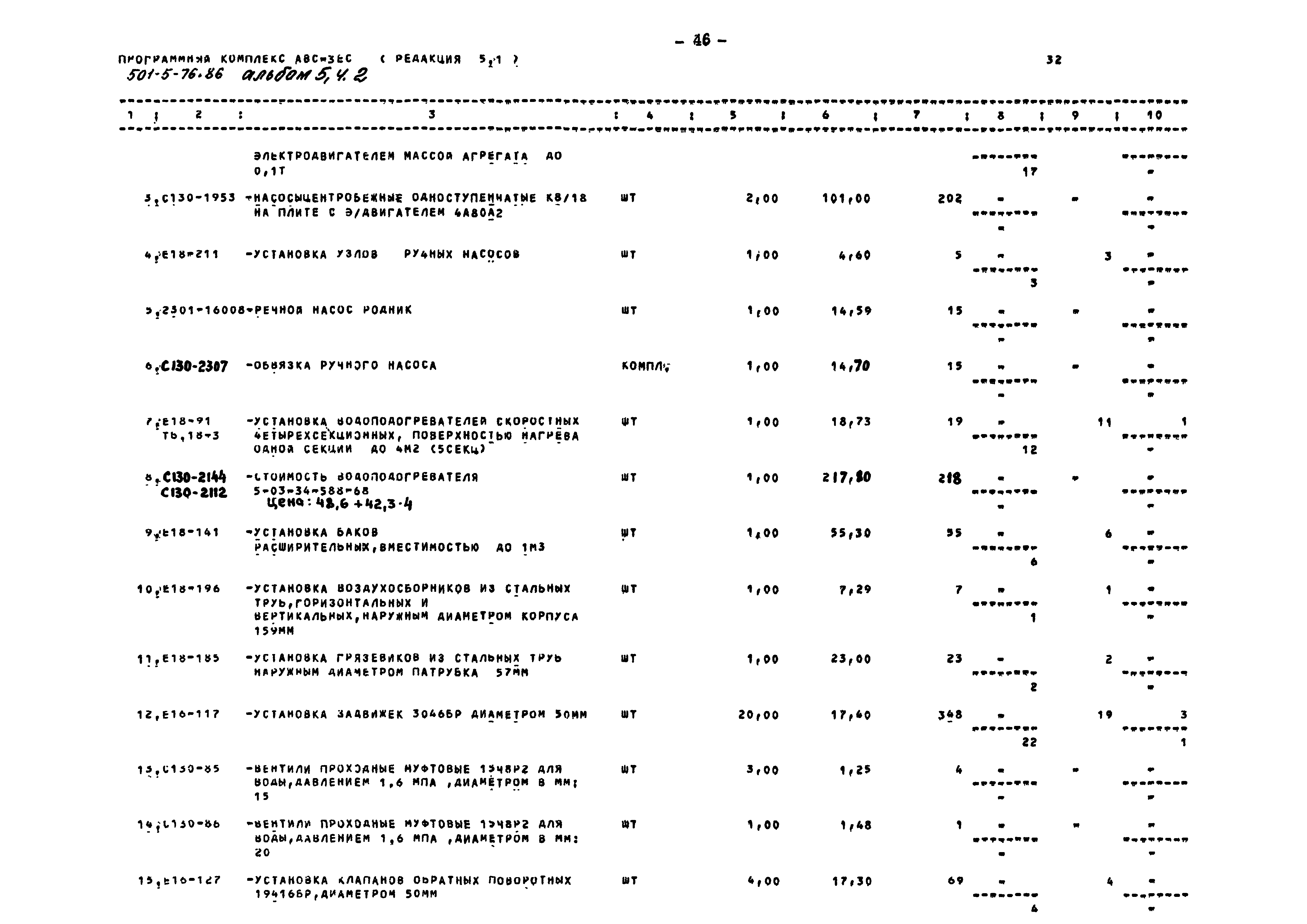 Типовой проект 501-5-76.86