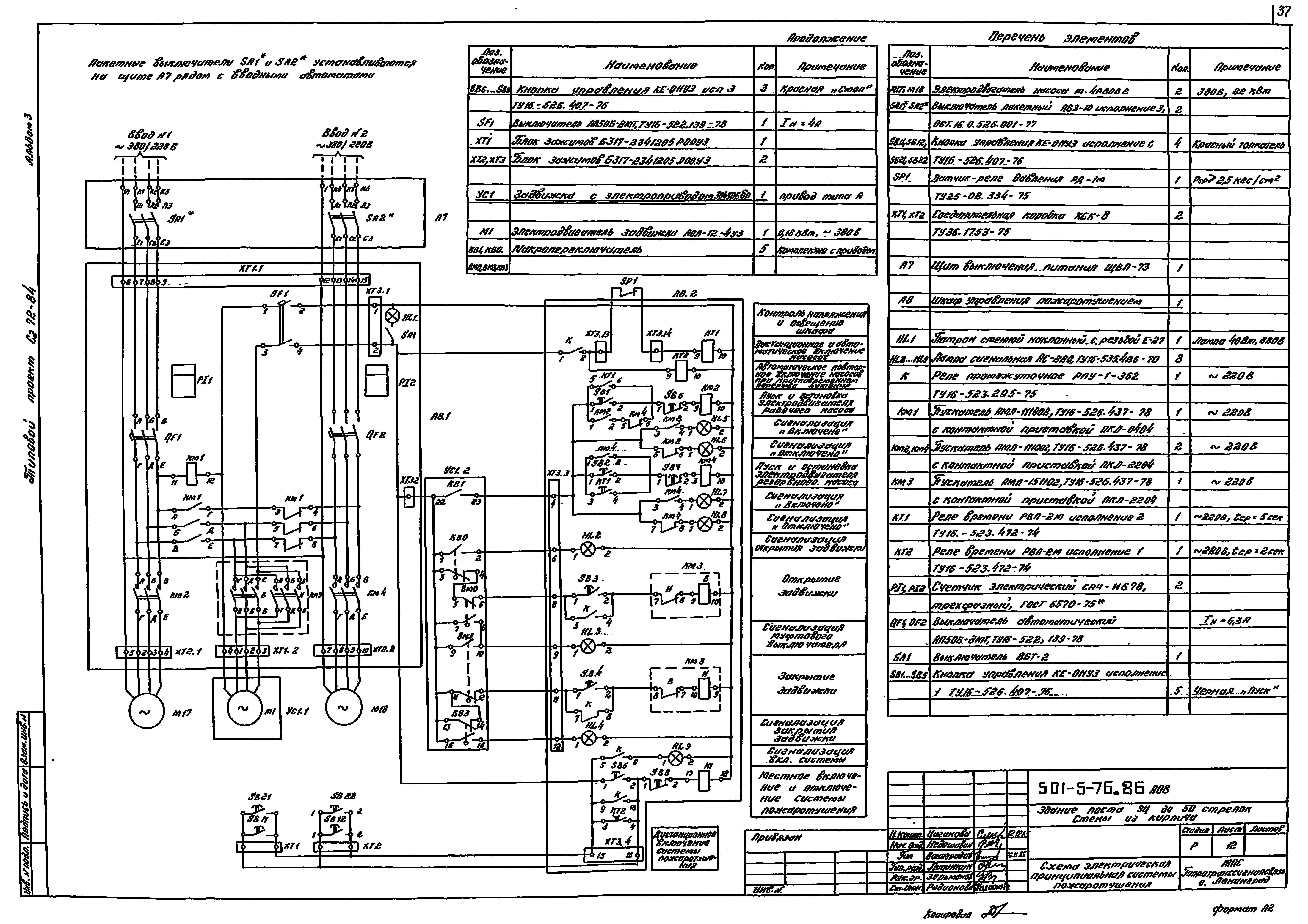 Типовой проект 501-5-76.86