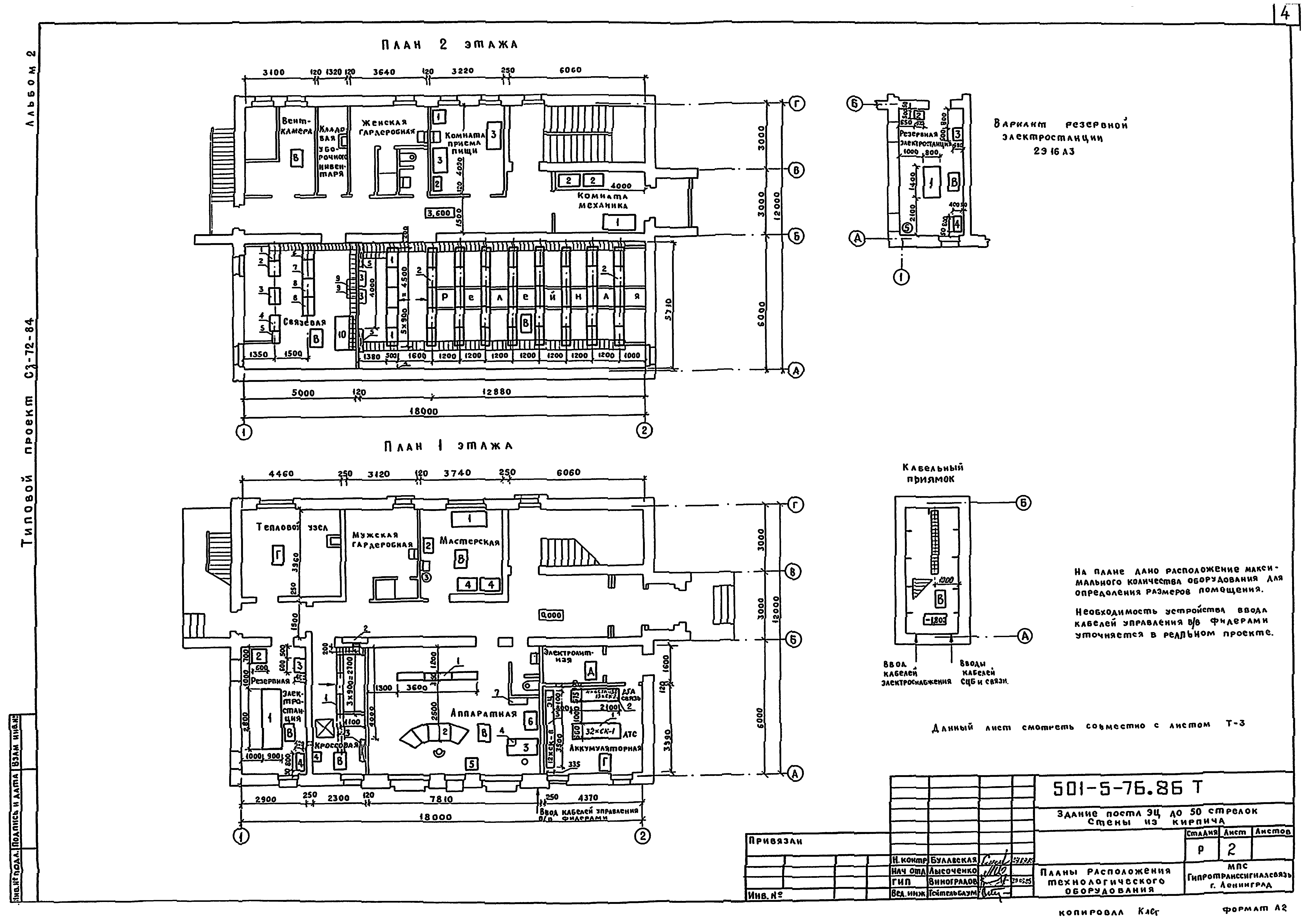 Типовой проект 501-5-76.86