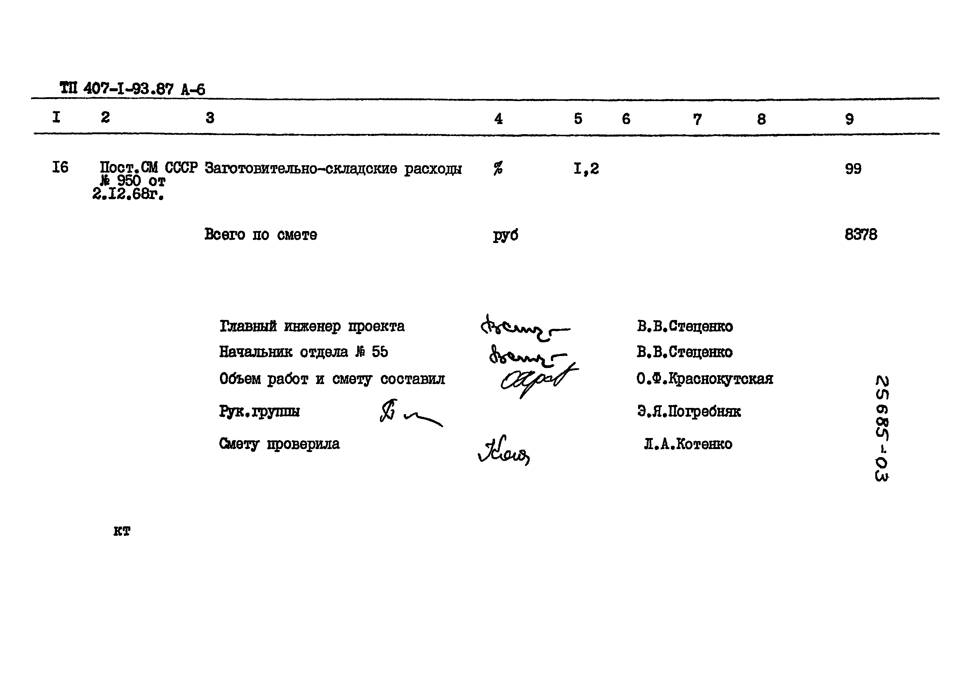 Типовой проект 407-1-93.87