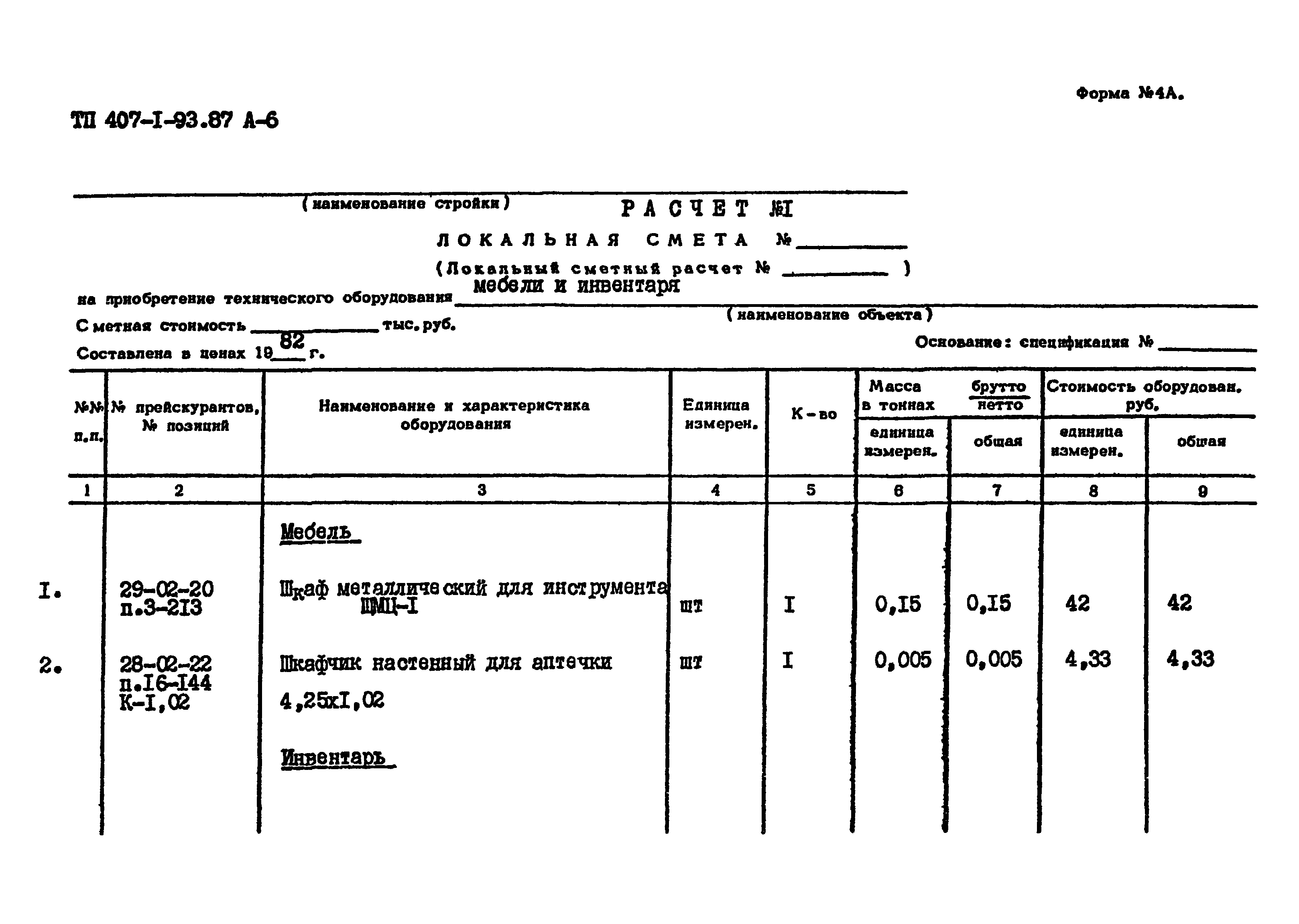 Типовой проект 407-1-93.87