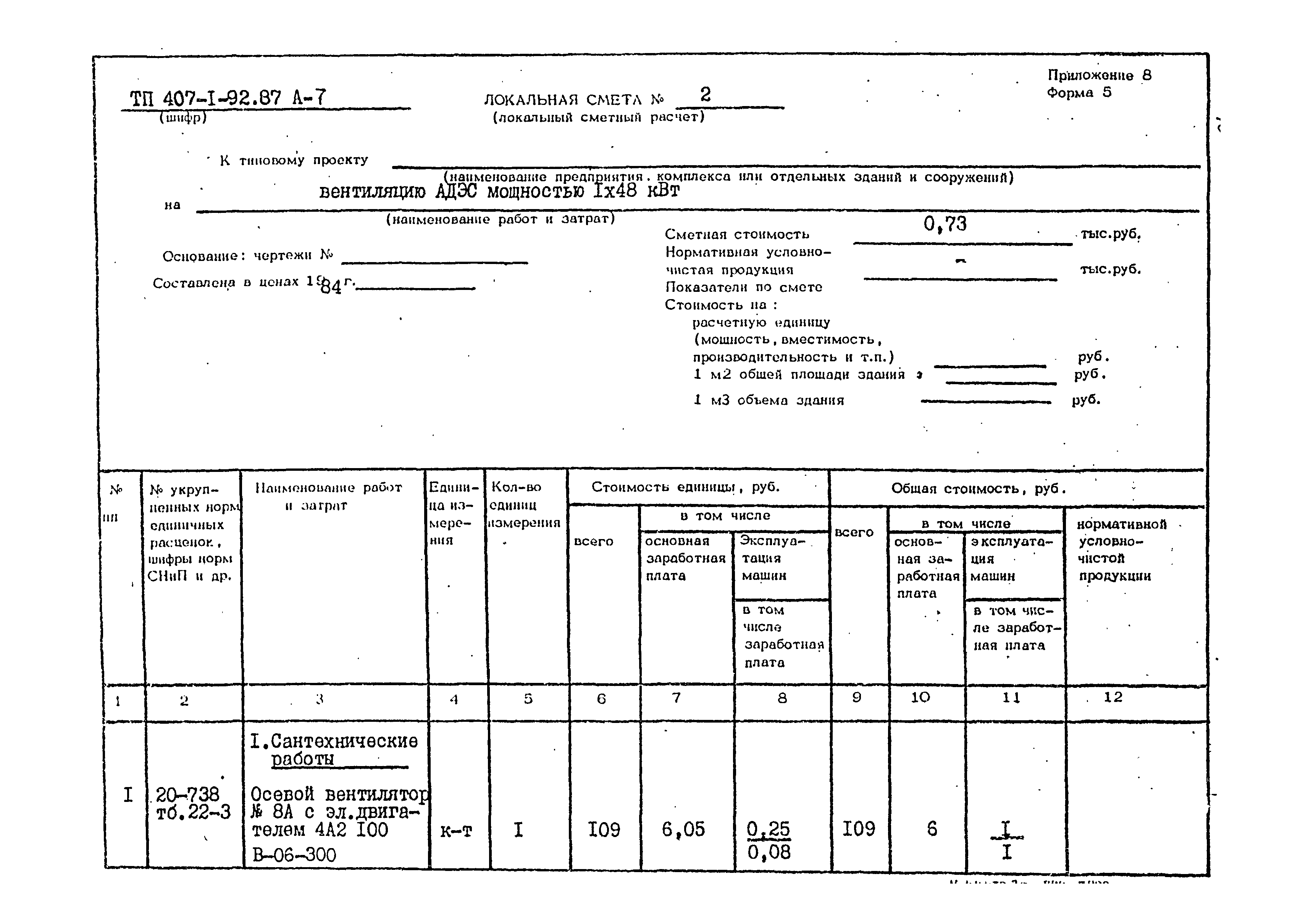 Типовой проект 407-1-92.87