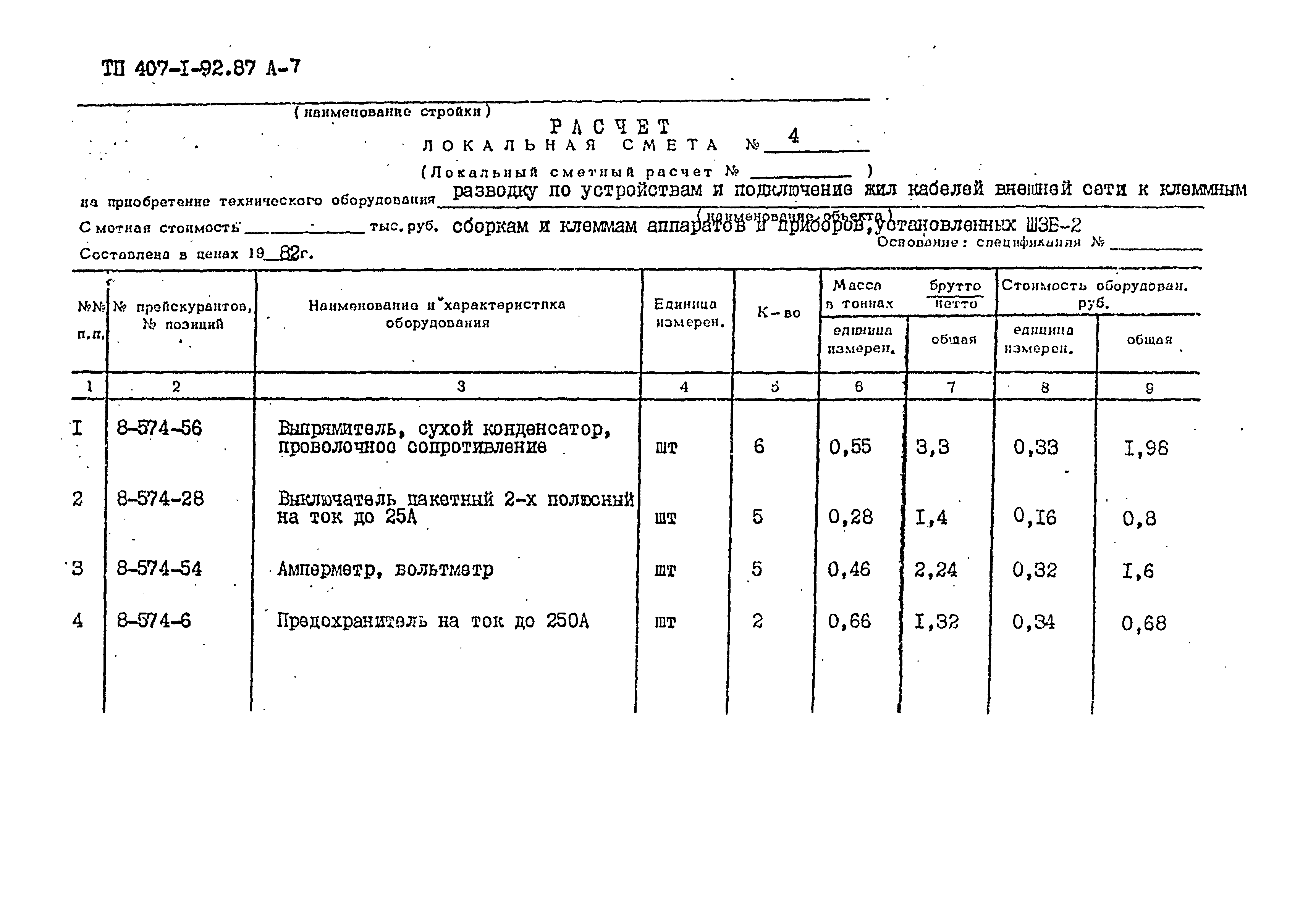 Типовой проект 407-1-92.87