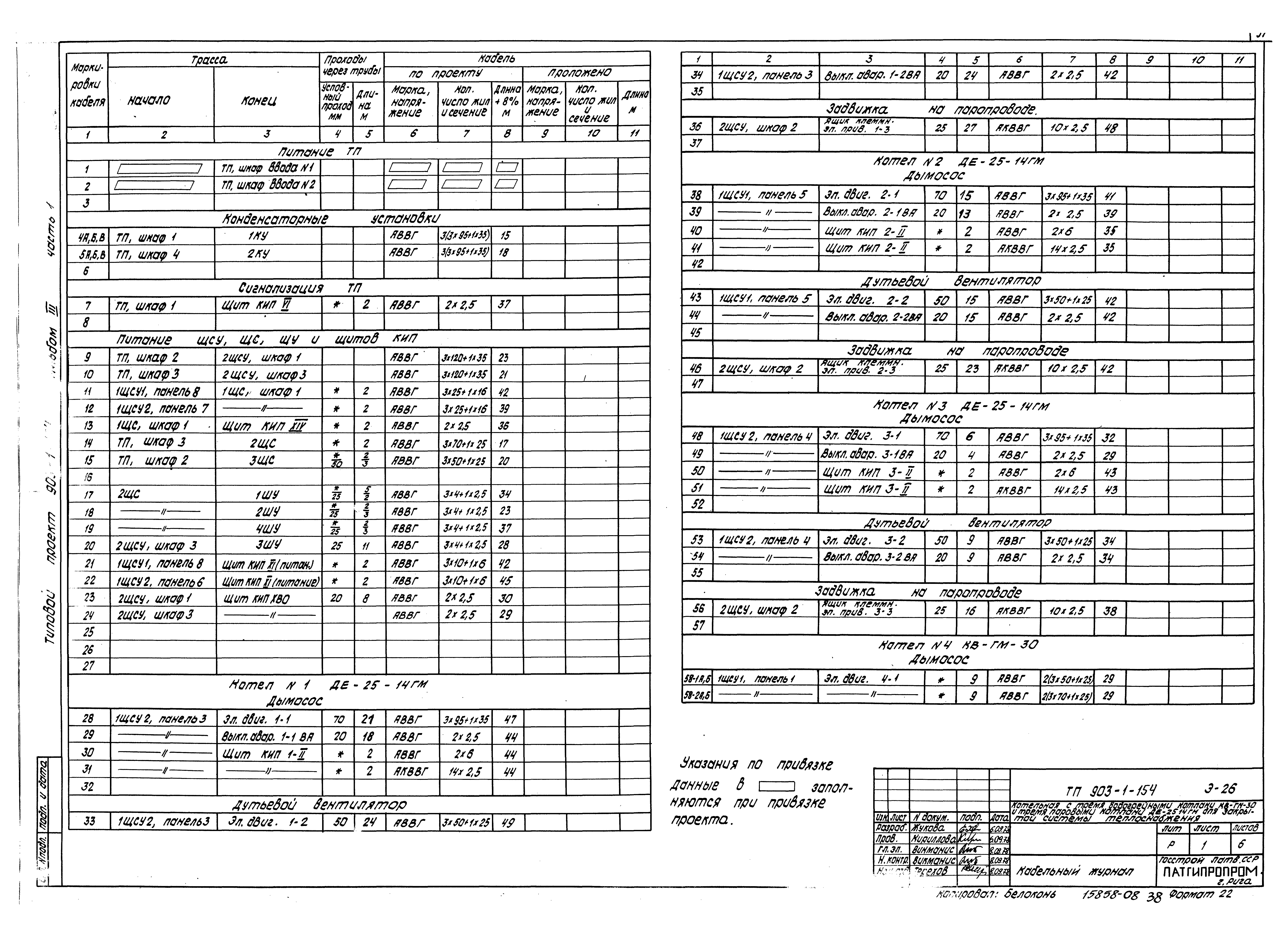 Типовой проект 903-1-154