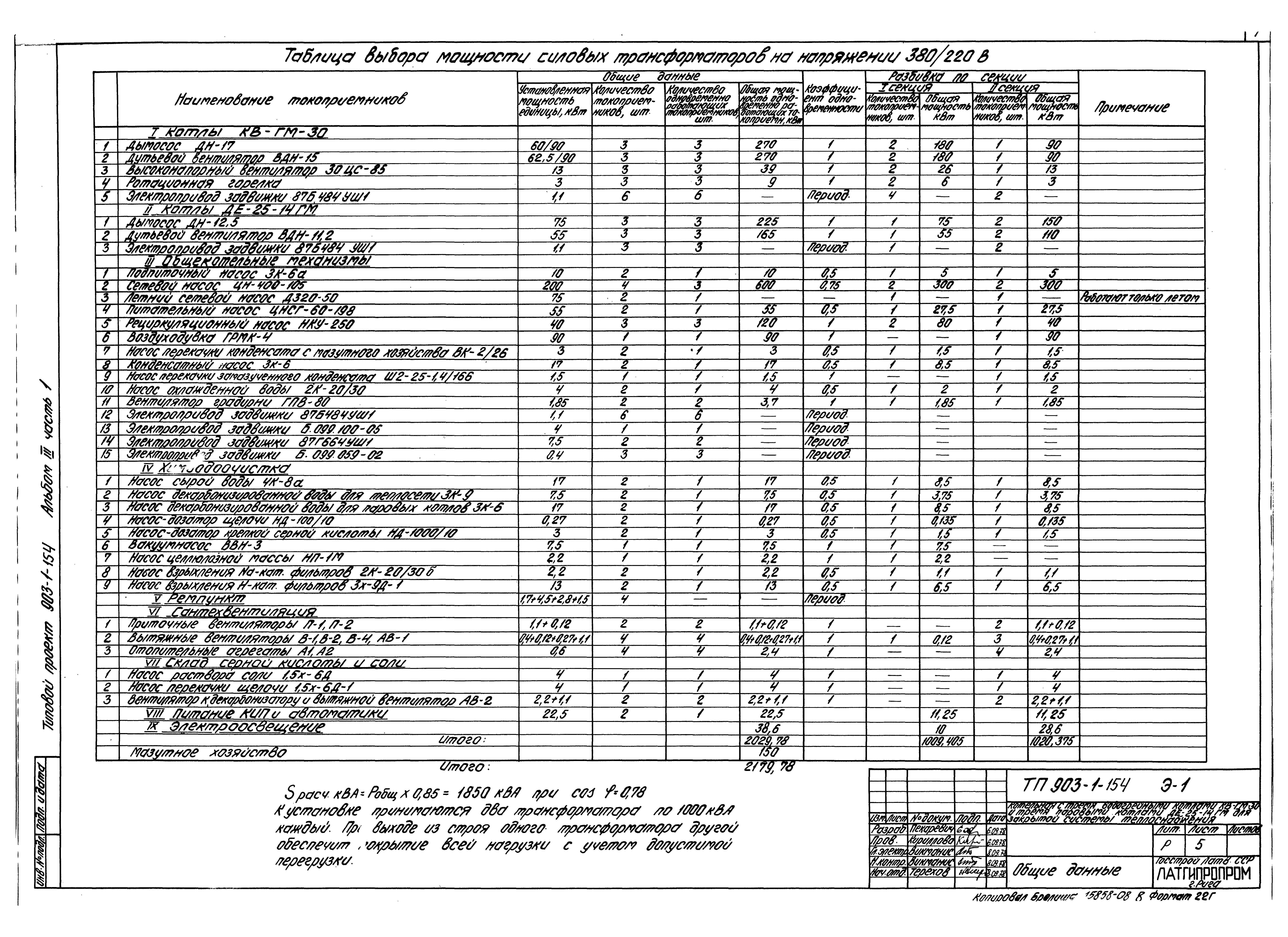 Типовой проект 903-1-154