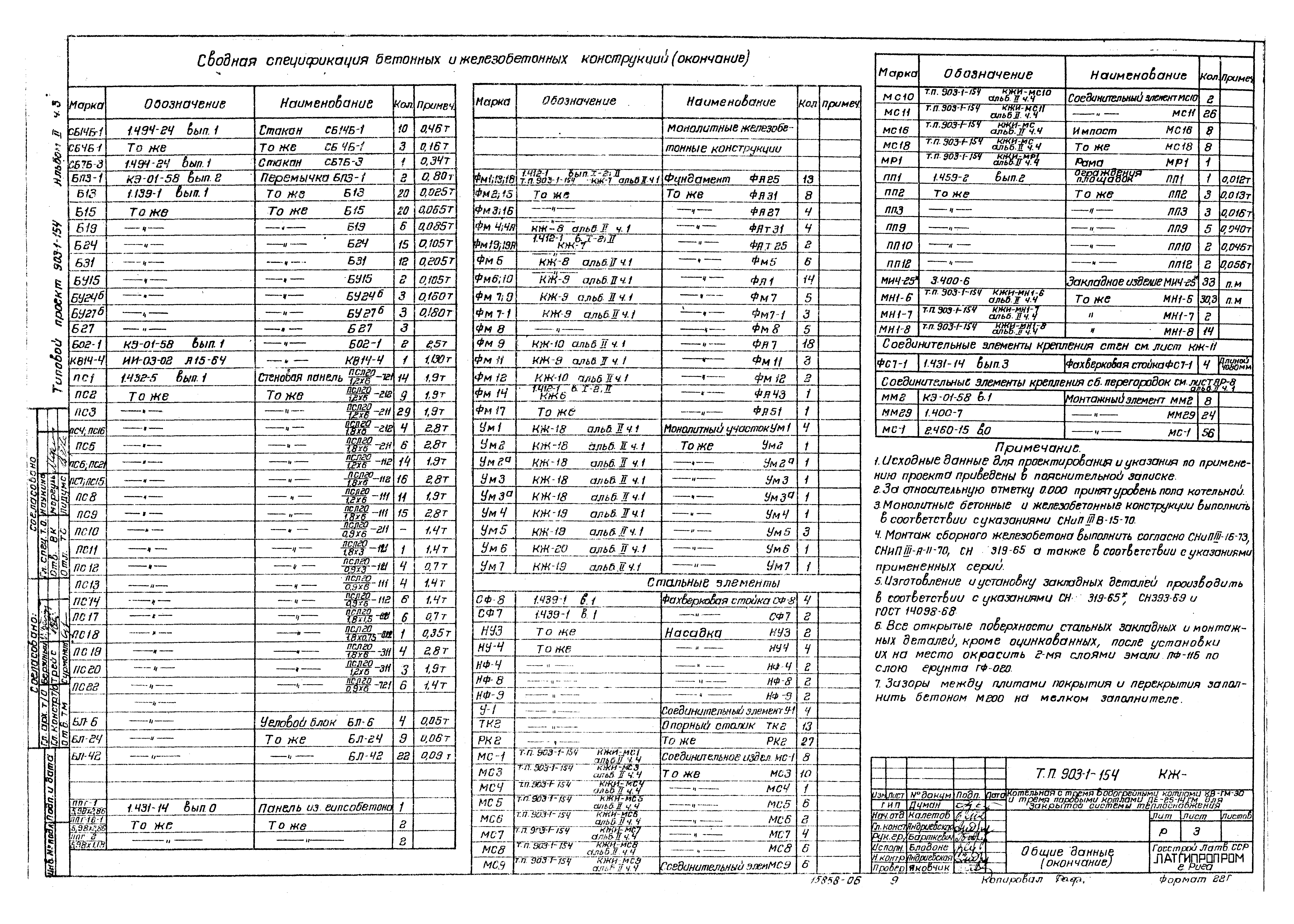 Типовой проект 903-1-154