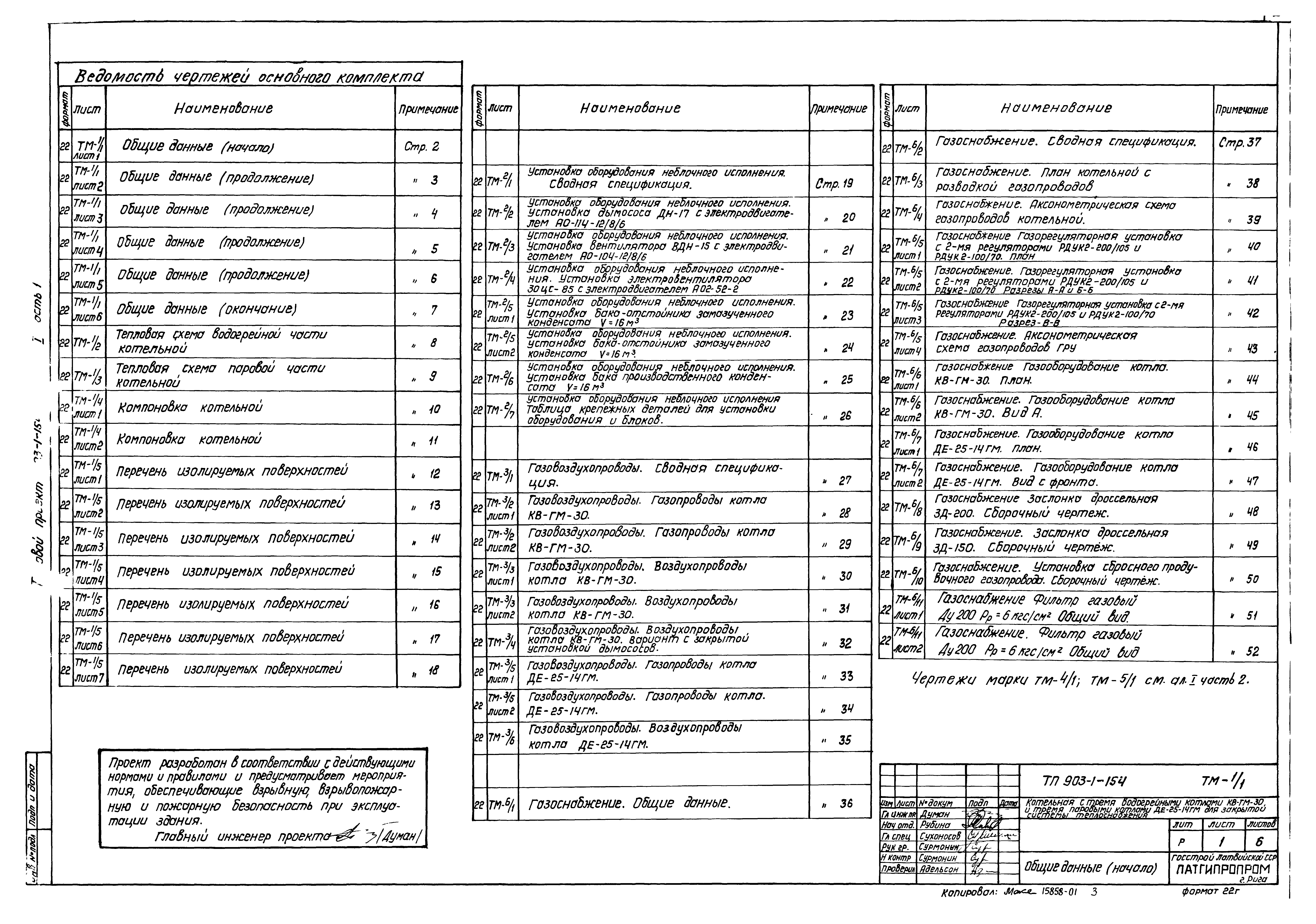 Типовой проект 903-1-154