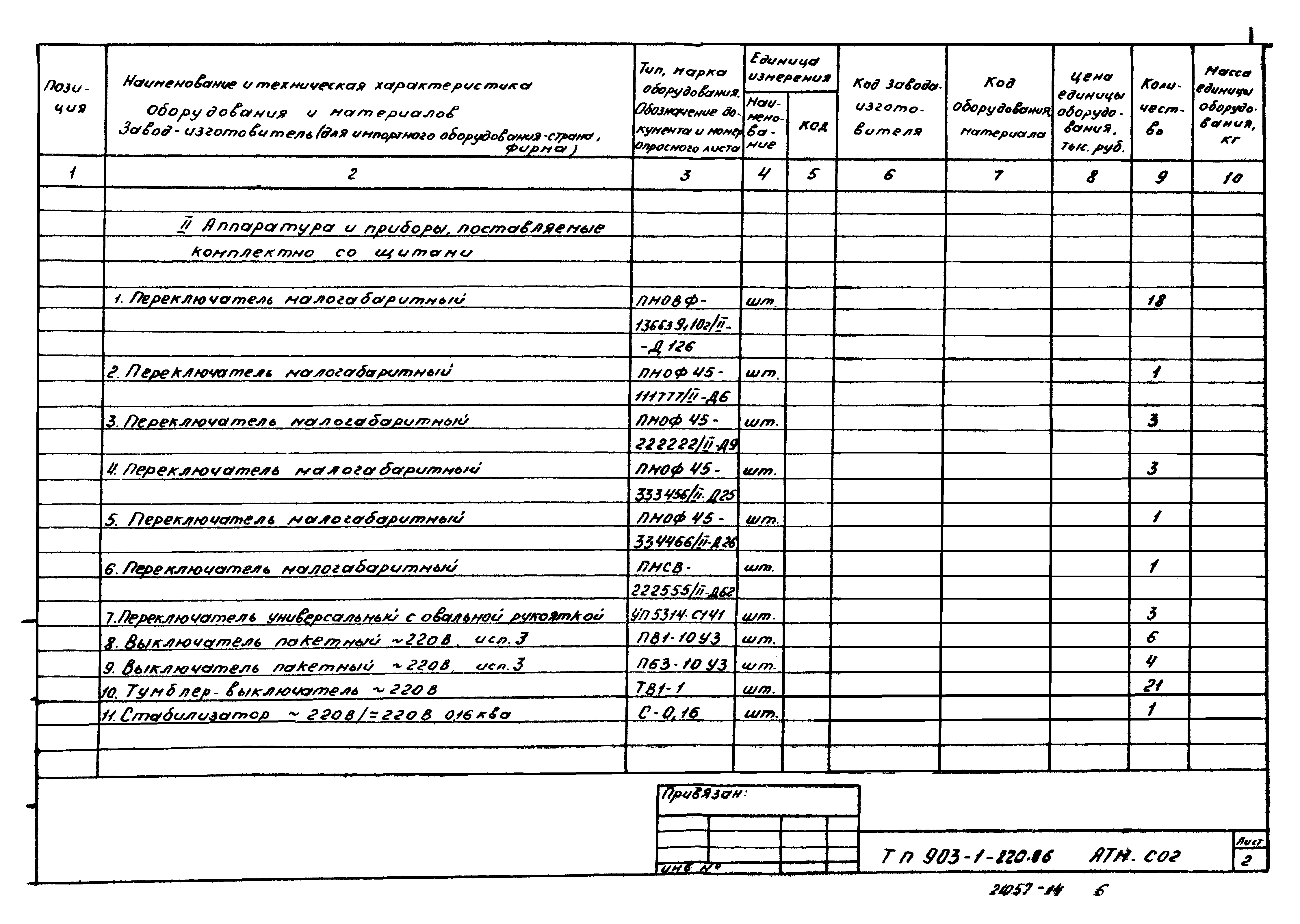 Типовой проект 903-1-220.86