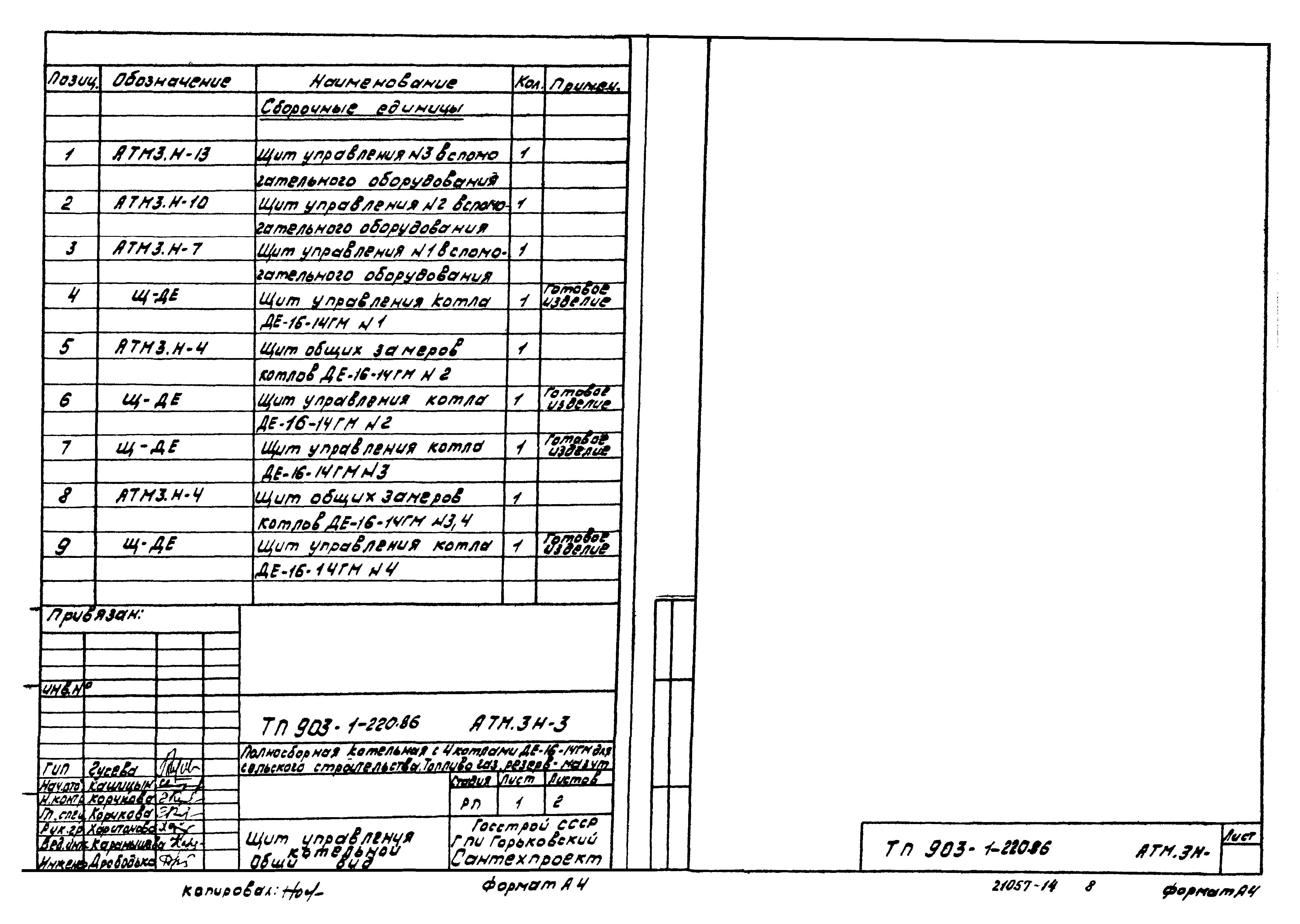 Типовой проект 903-1-220.86