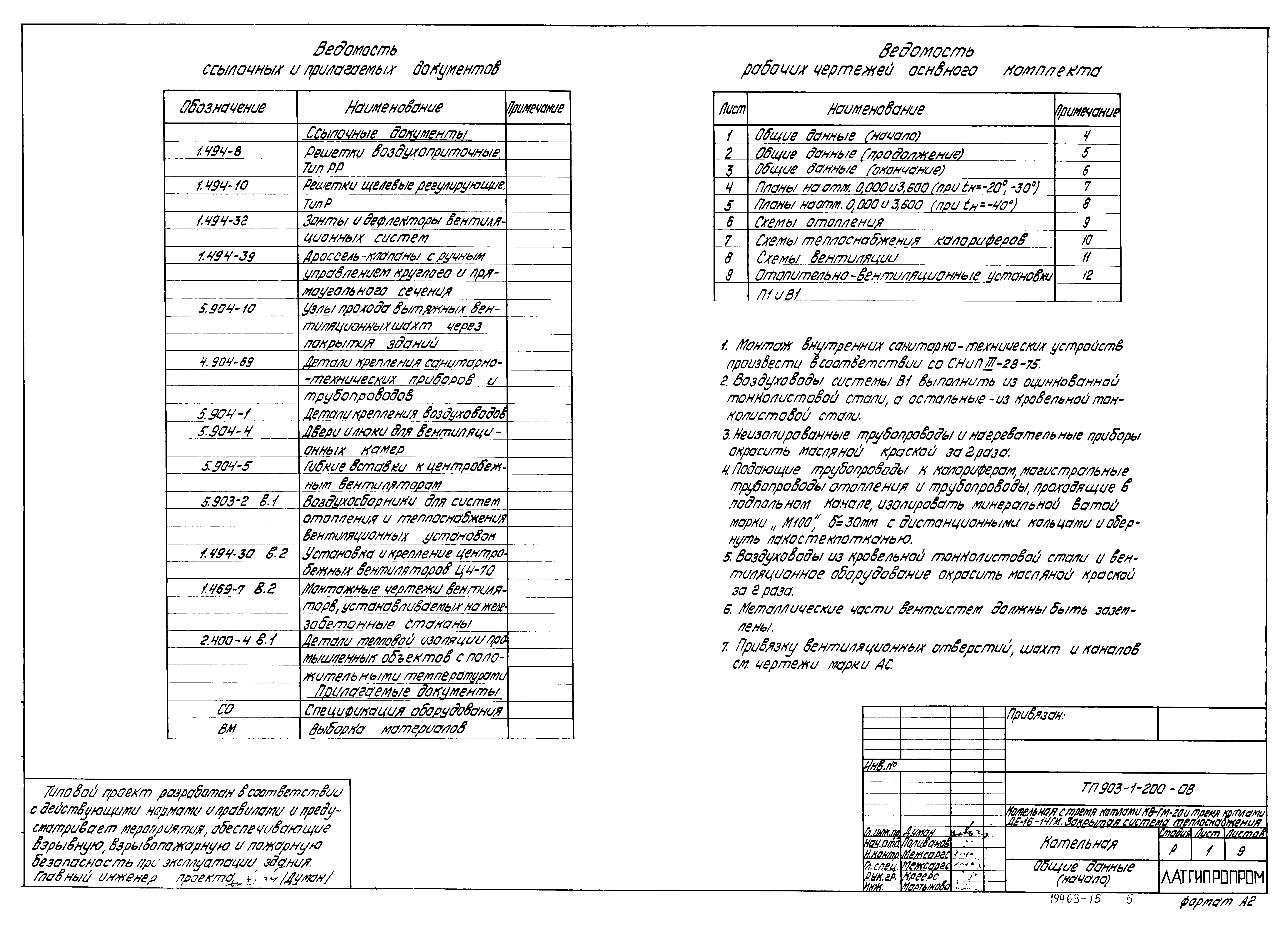 Типовой проект 903-1-204