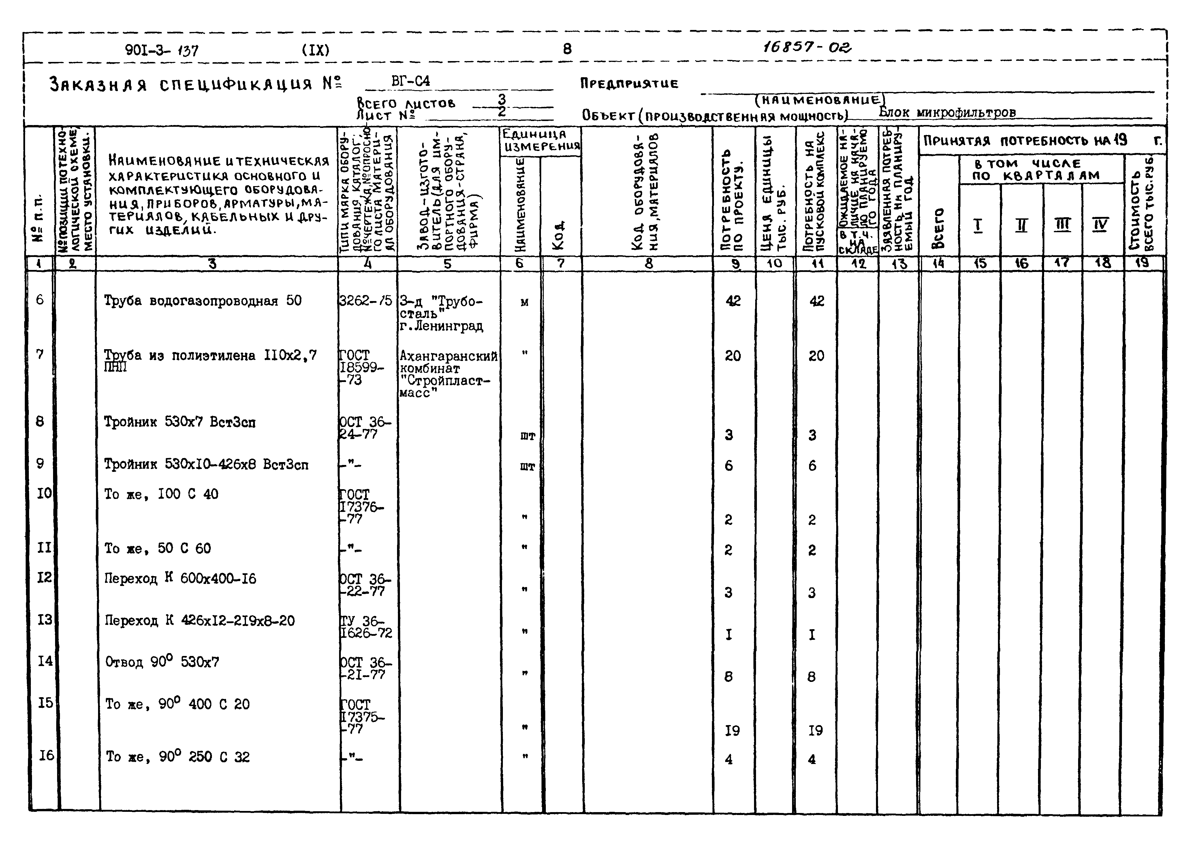 Типовой проект 901-3-137