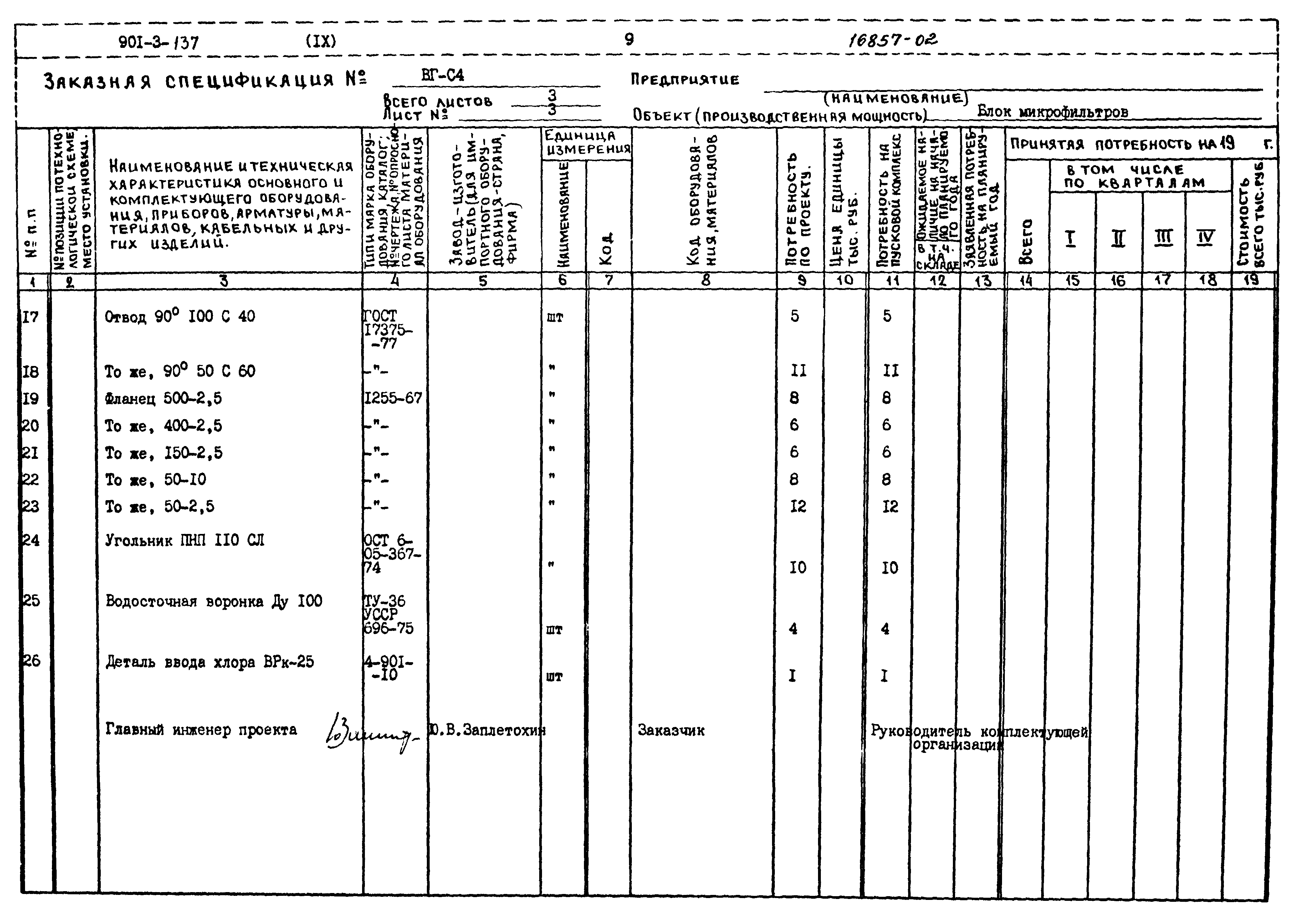 Типовой проект 901-3-137