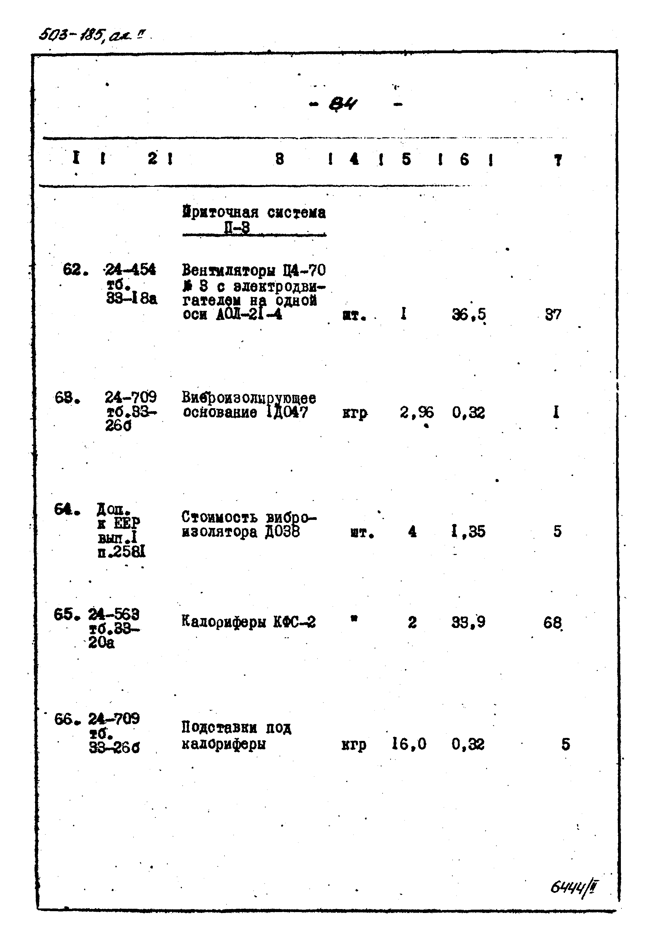 Типовой проект 503-185