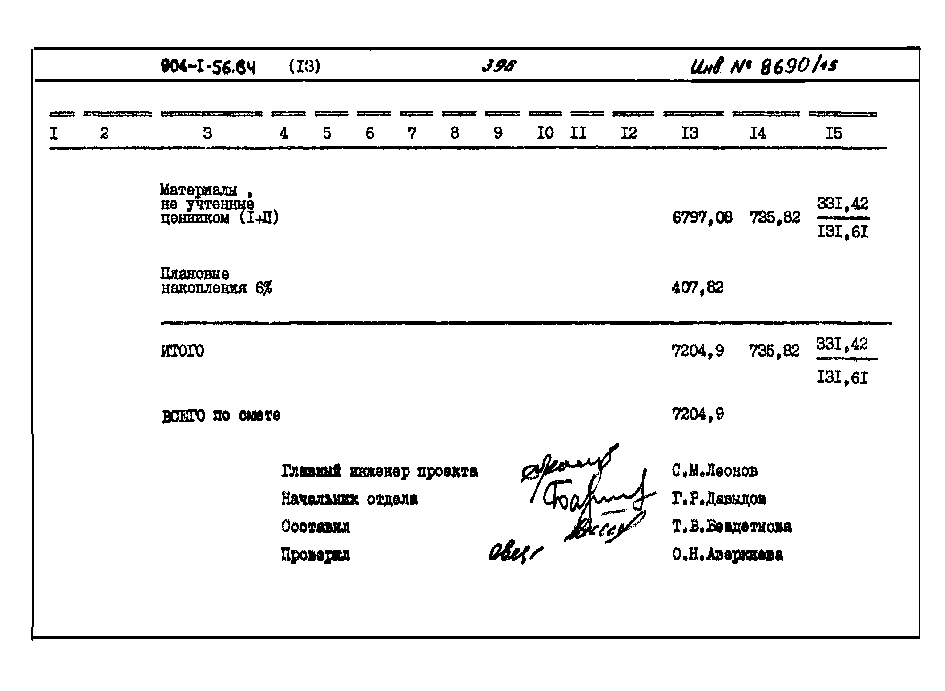 Типовой проект 904-1-56.84