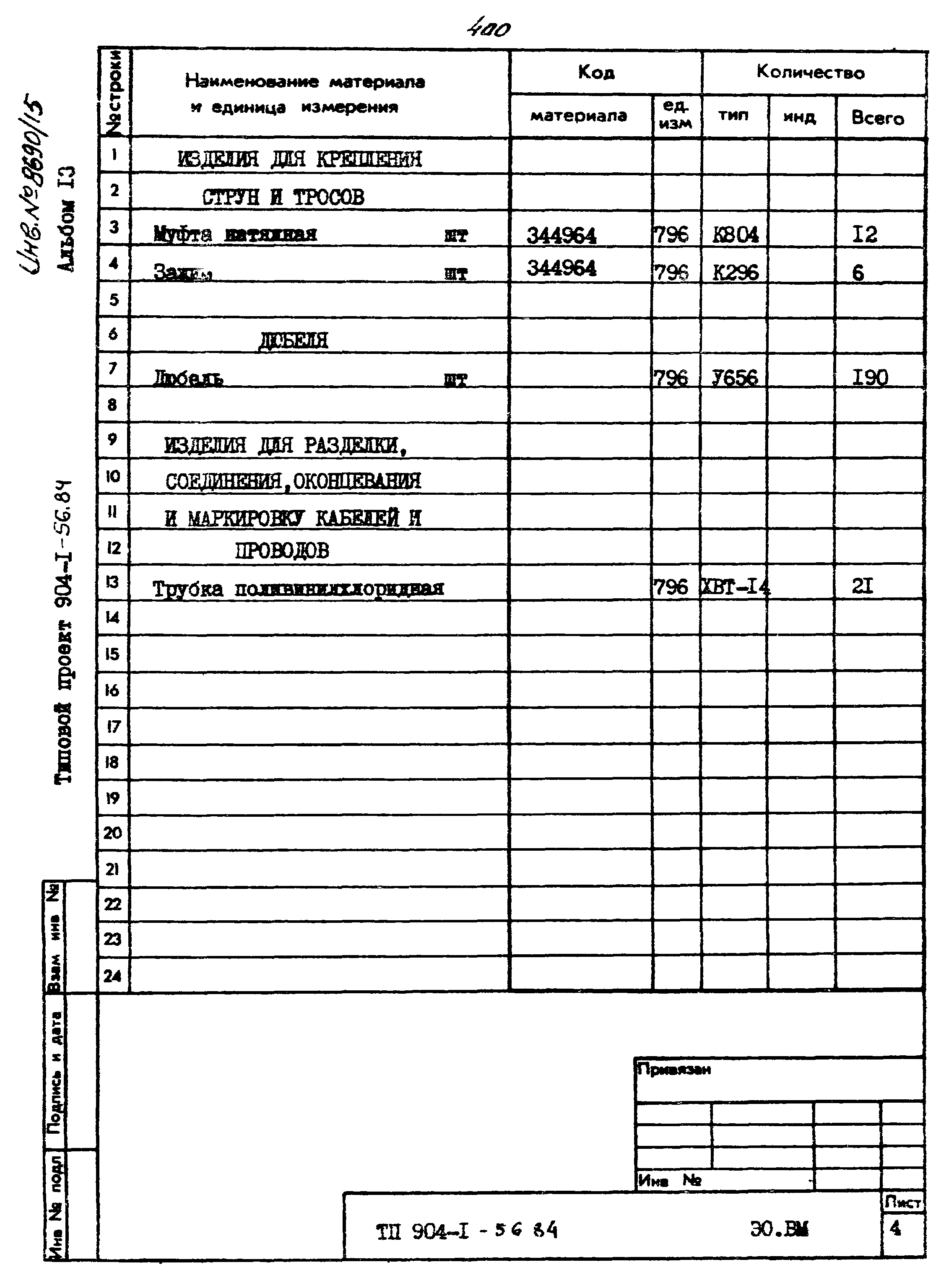 Типовой проект 904-1-56.84