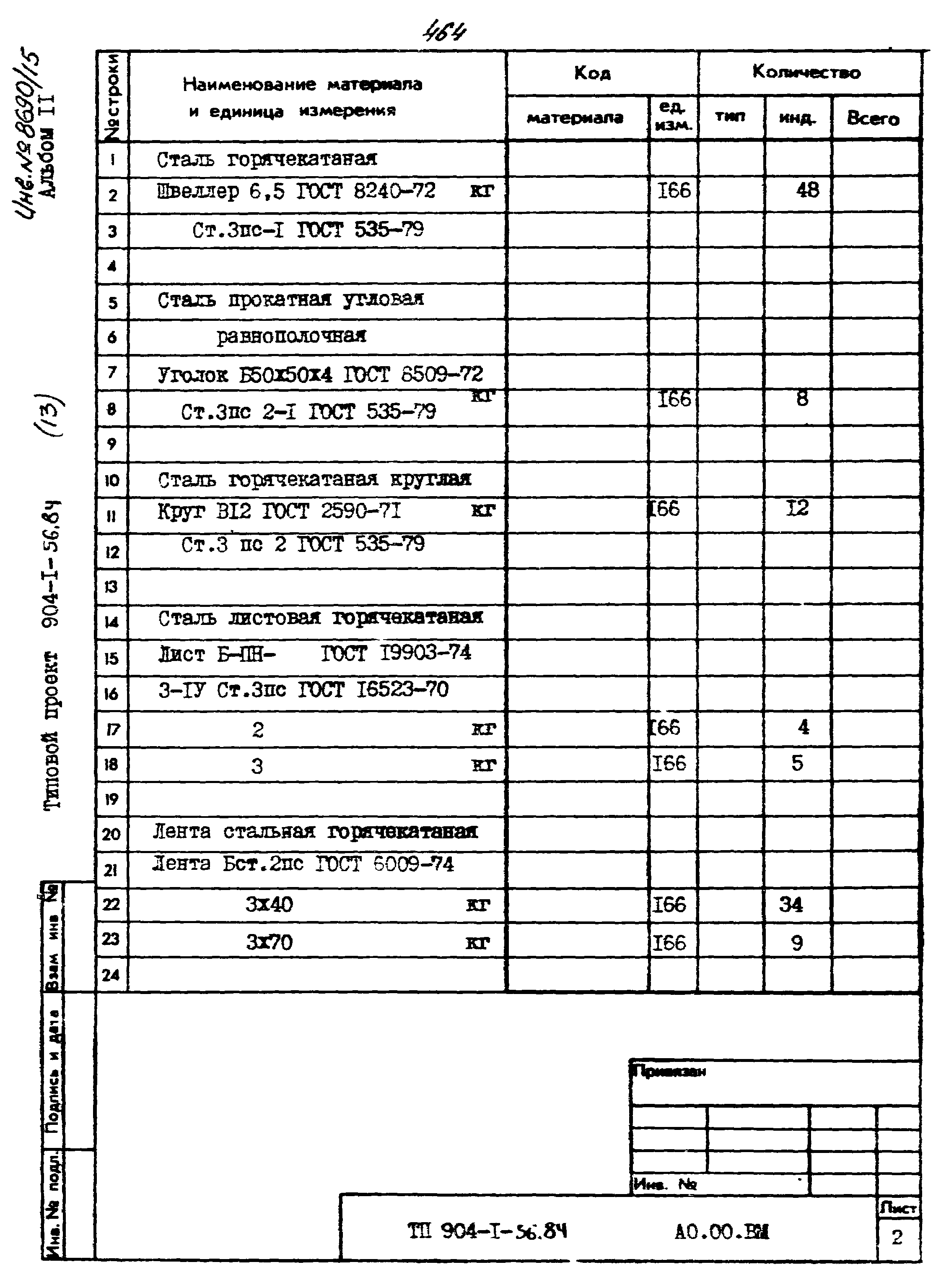Типовой проект 904-1-56.84