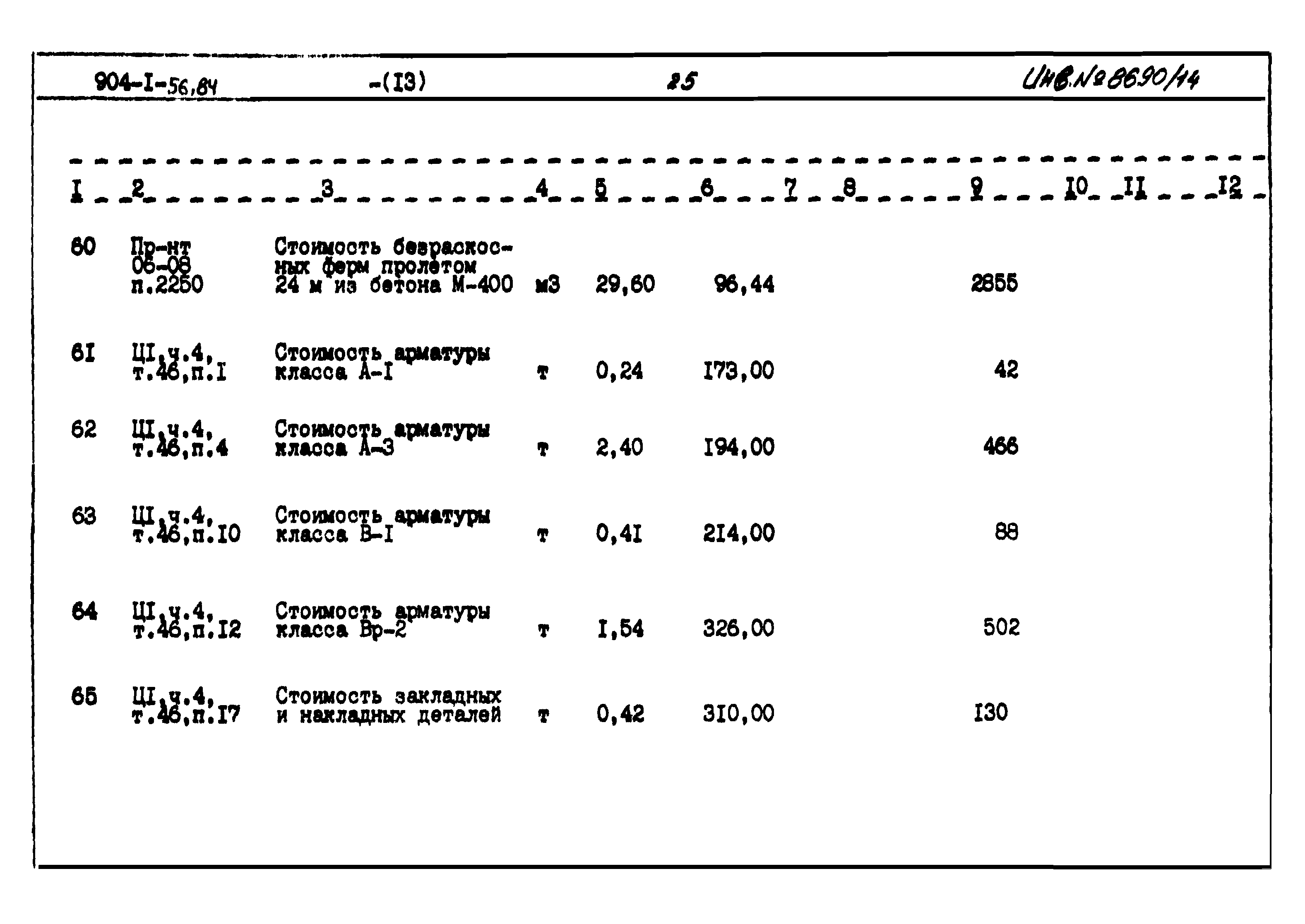 Типовой проект 904-1-56.84