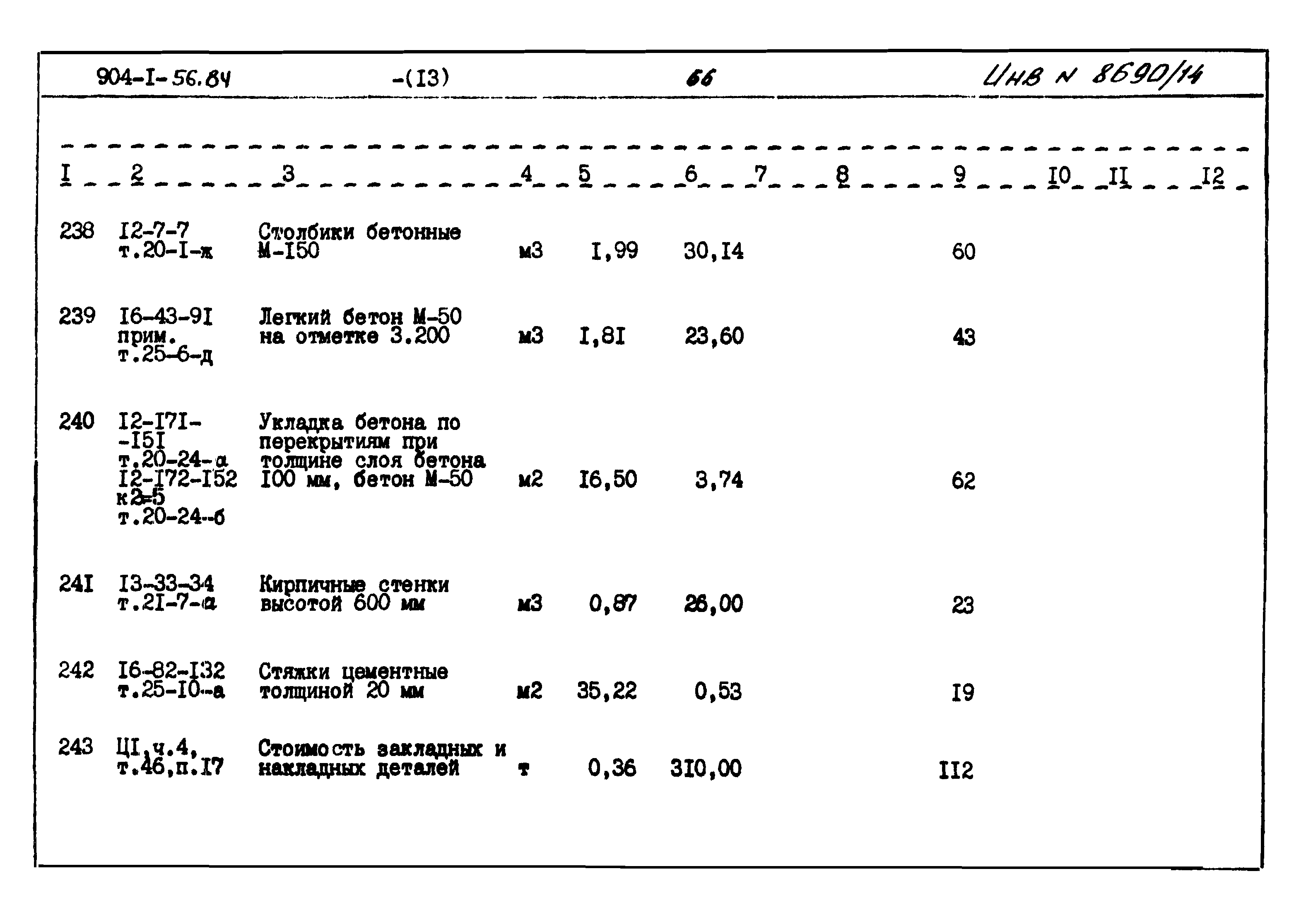 Типовой проект 904-1-56.84