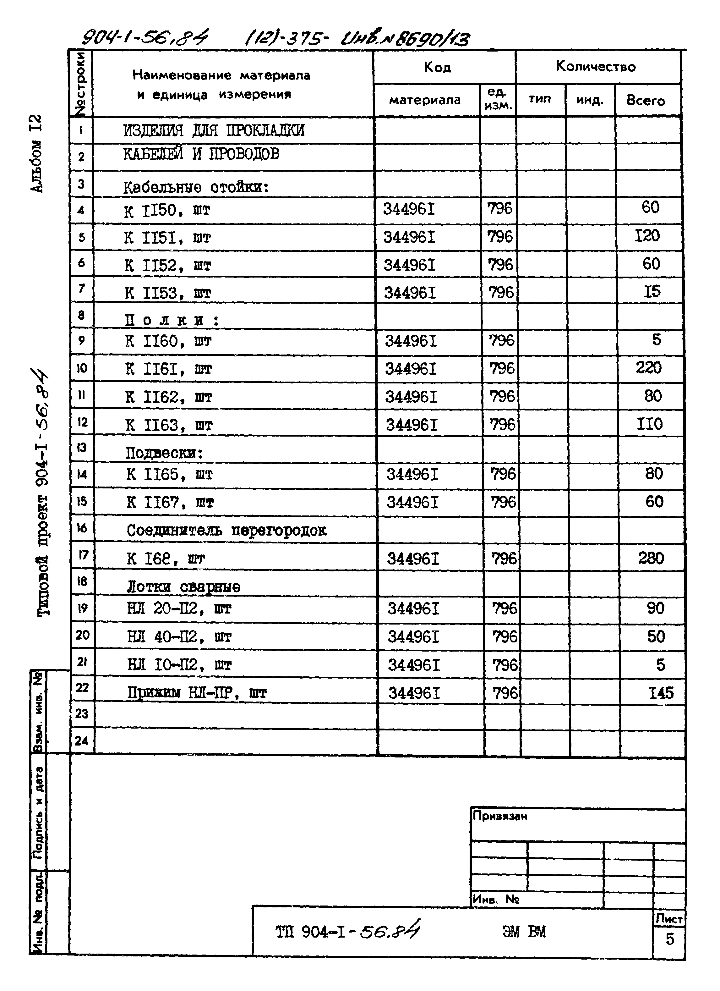 Типовой проект 904-1-56.84