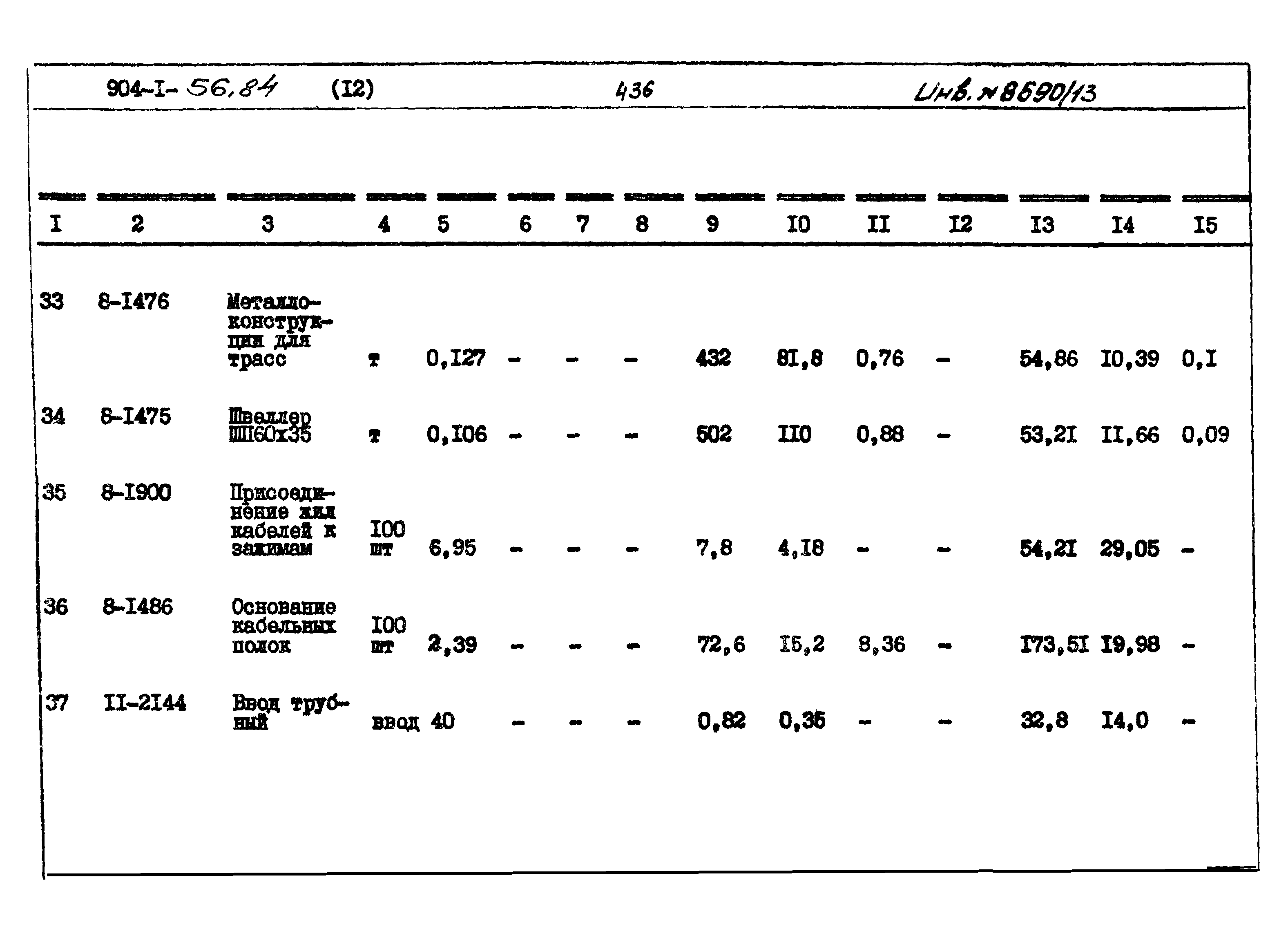Типовой проект 904-1-56.84