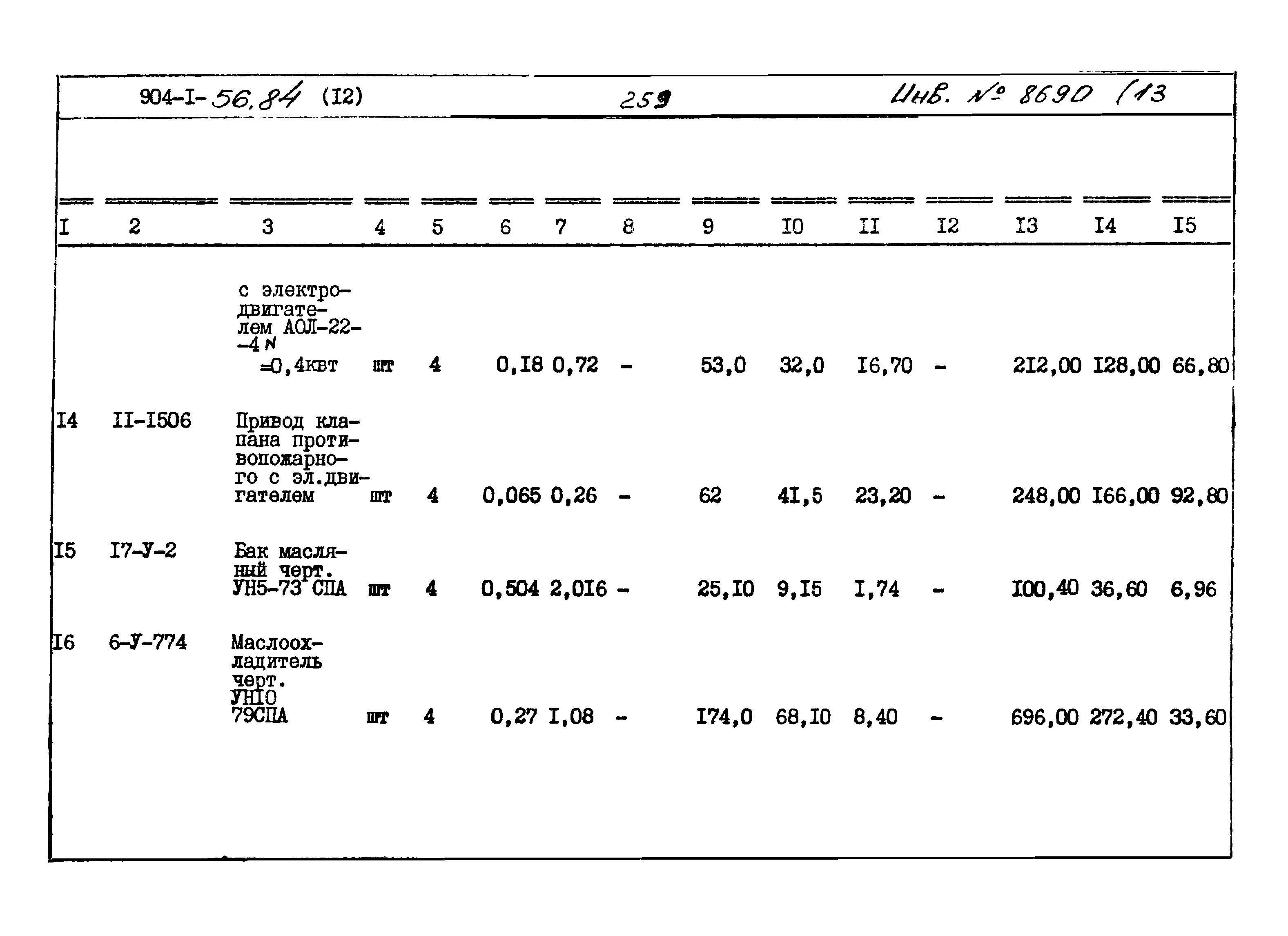 Типовой проект 904-1-56.84