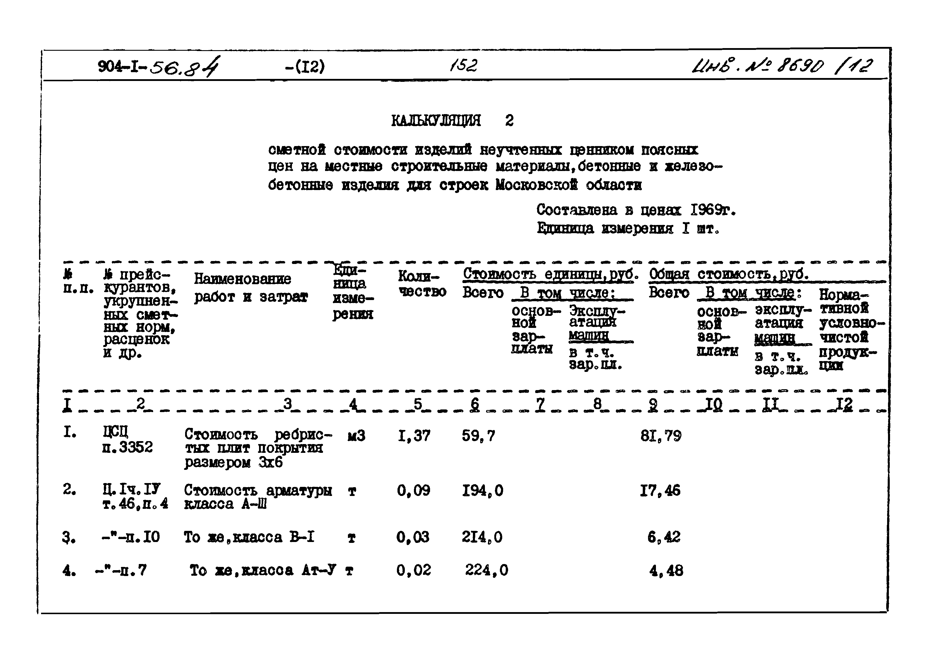 Типовой проект 904-1-56.84