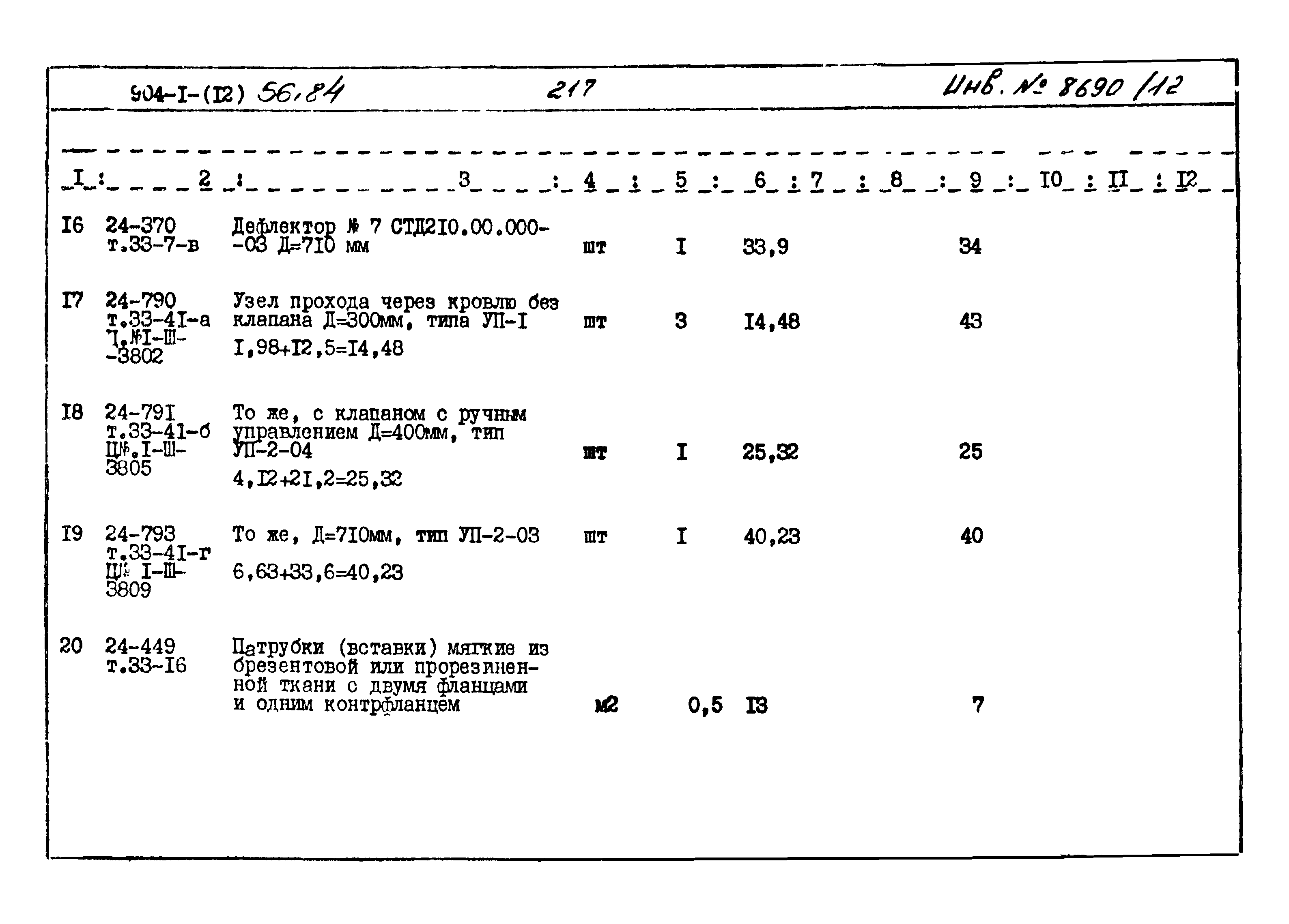 Типовой проект 904-1-56.84