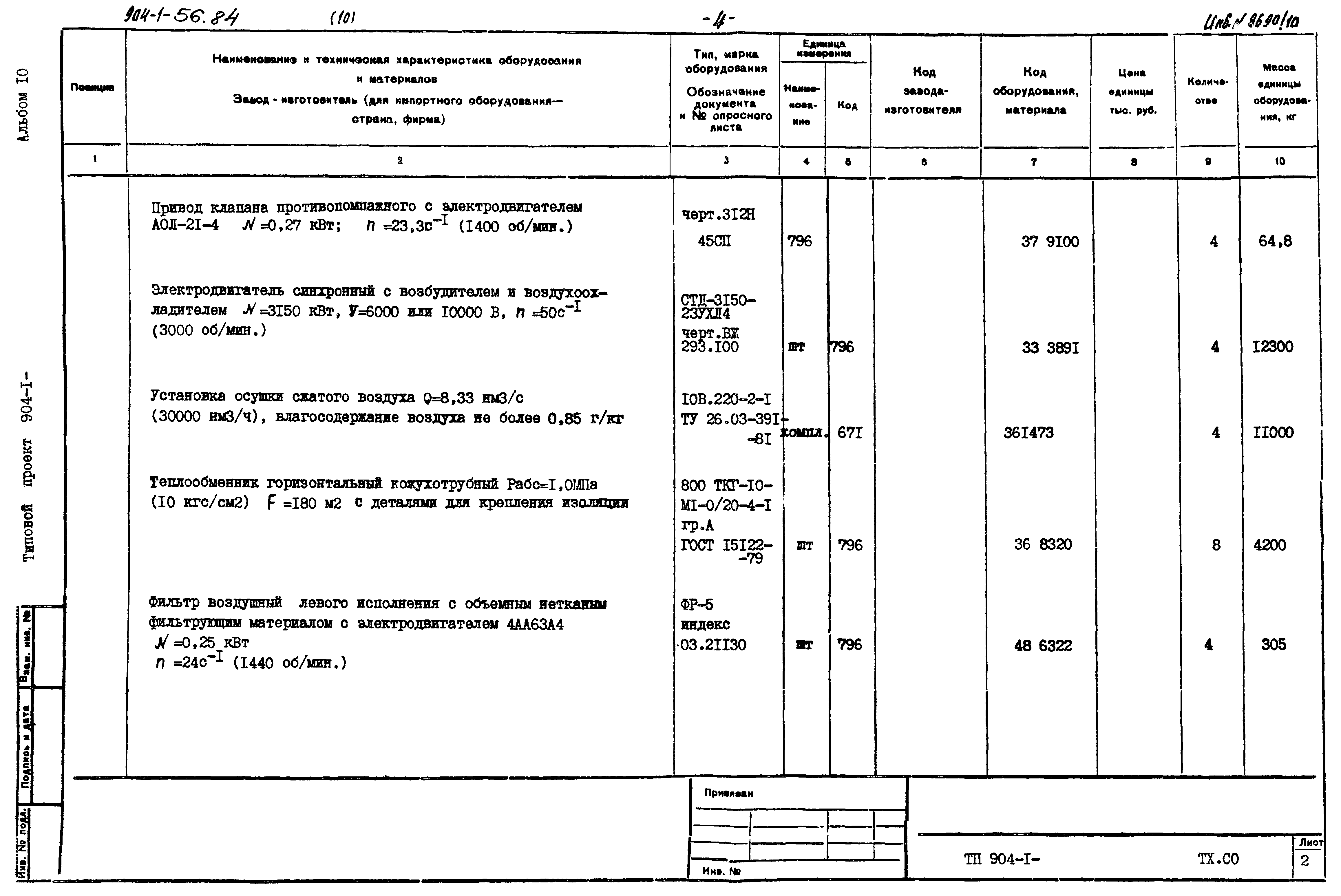 Типовой проект 904-1-56.84