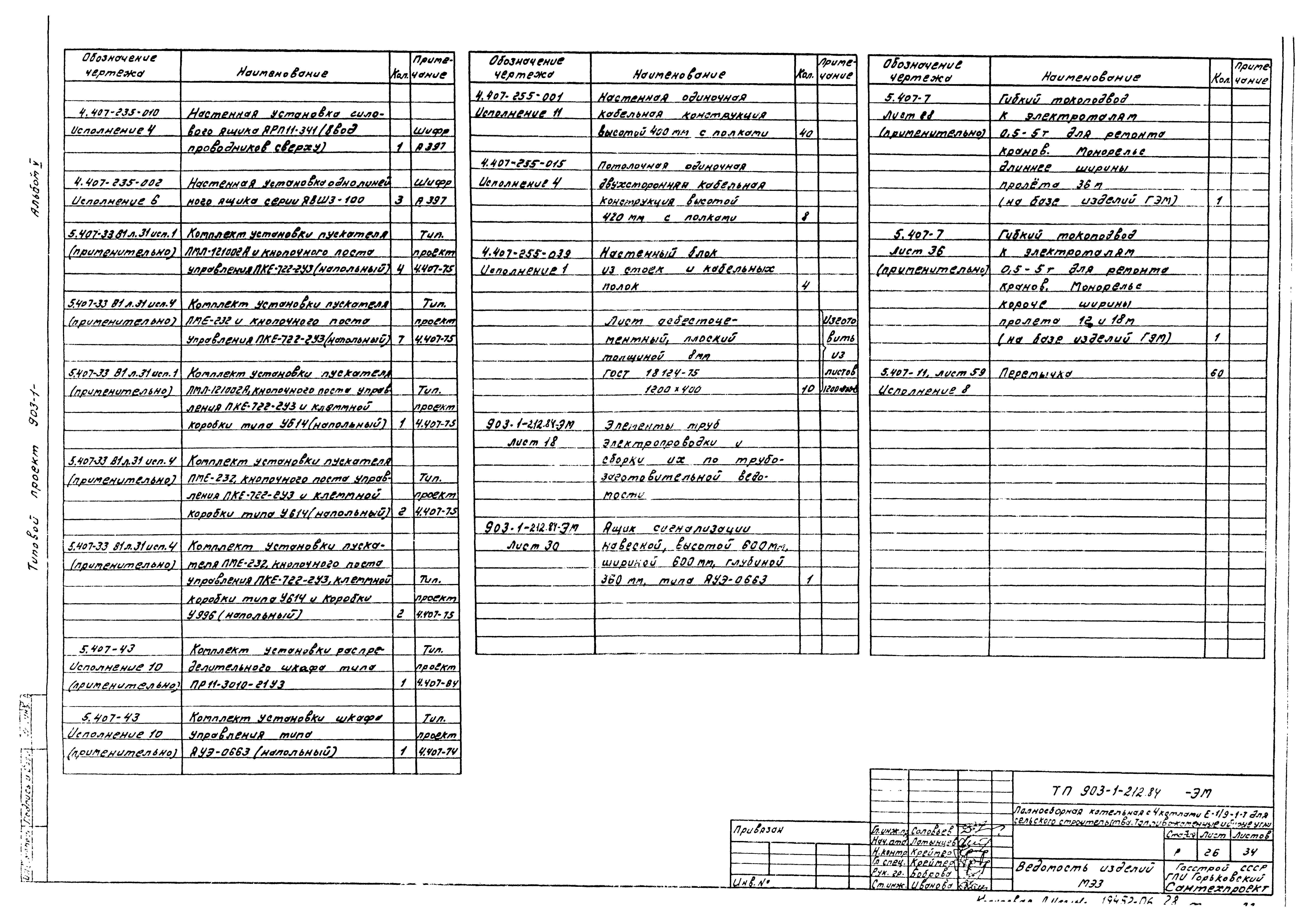 Типовой проект 903-1-212.84