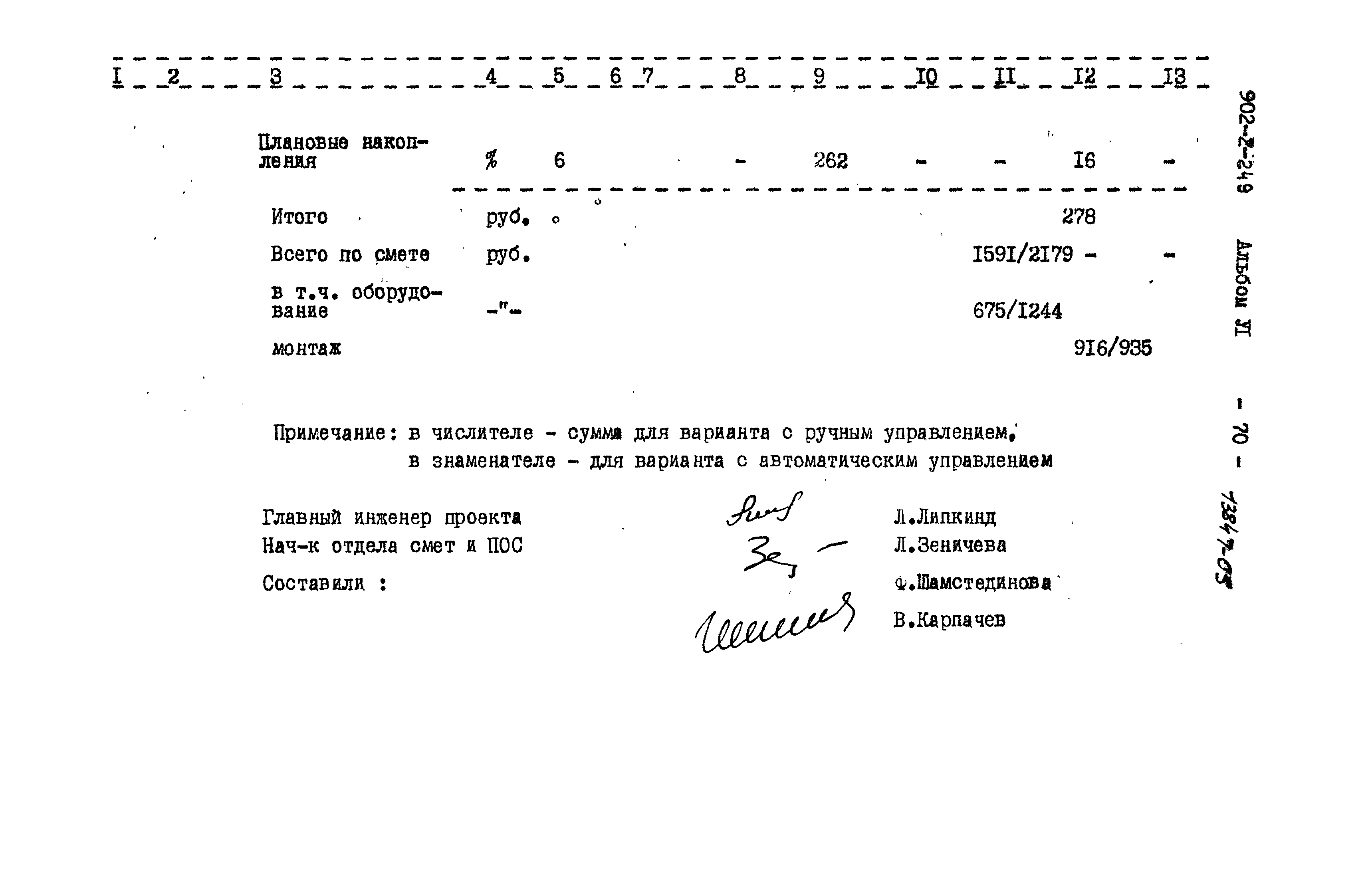 Типовой проект 902-2-249