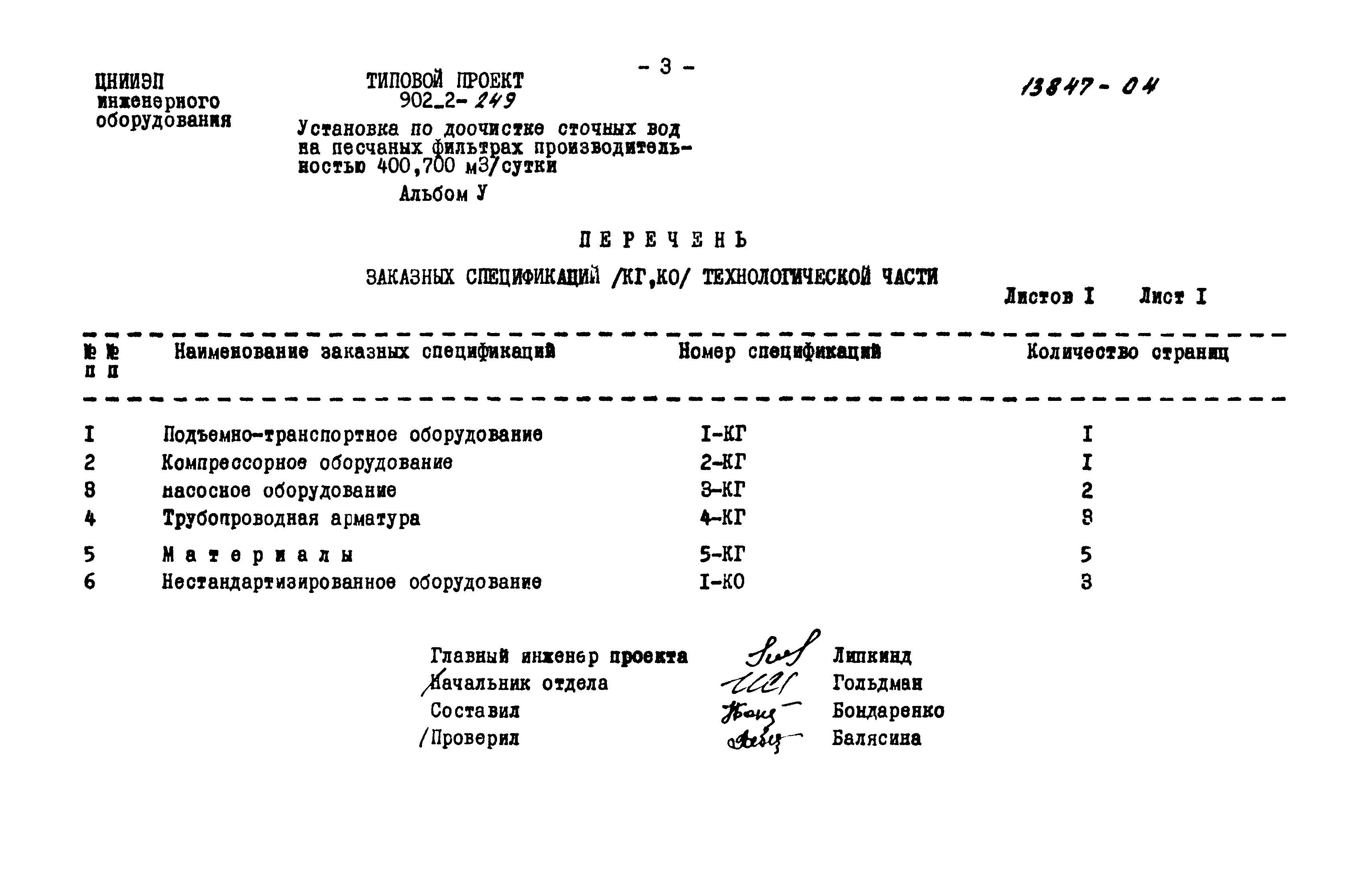 Типовой проект 902-2-249