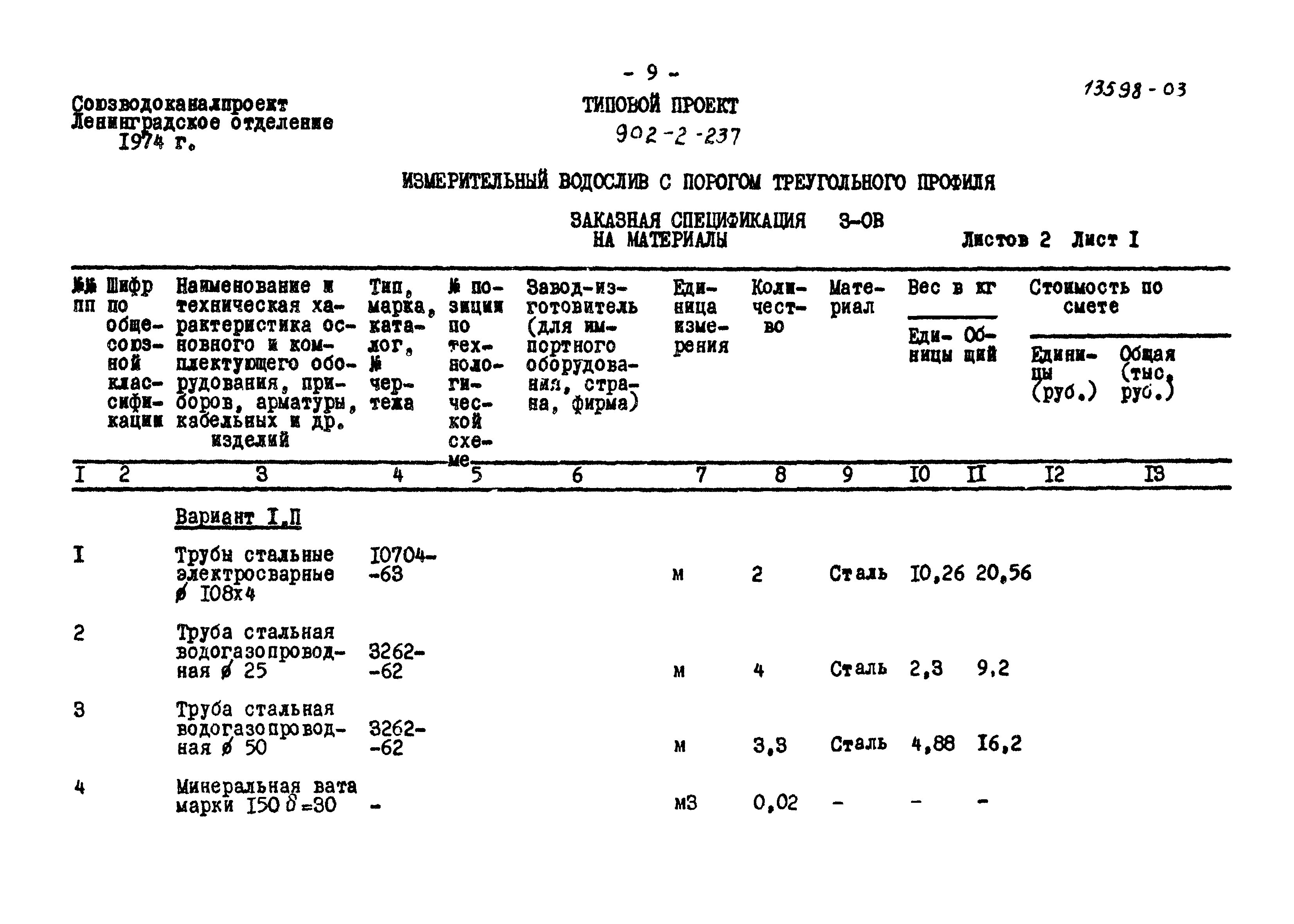 Типовой проект 902-2-237
