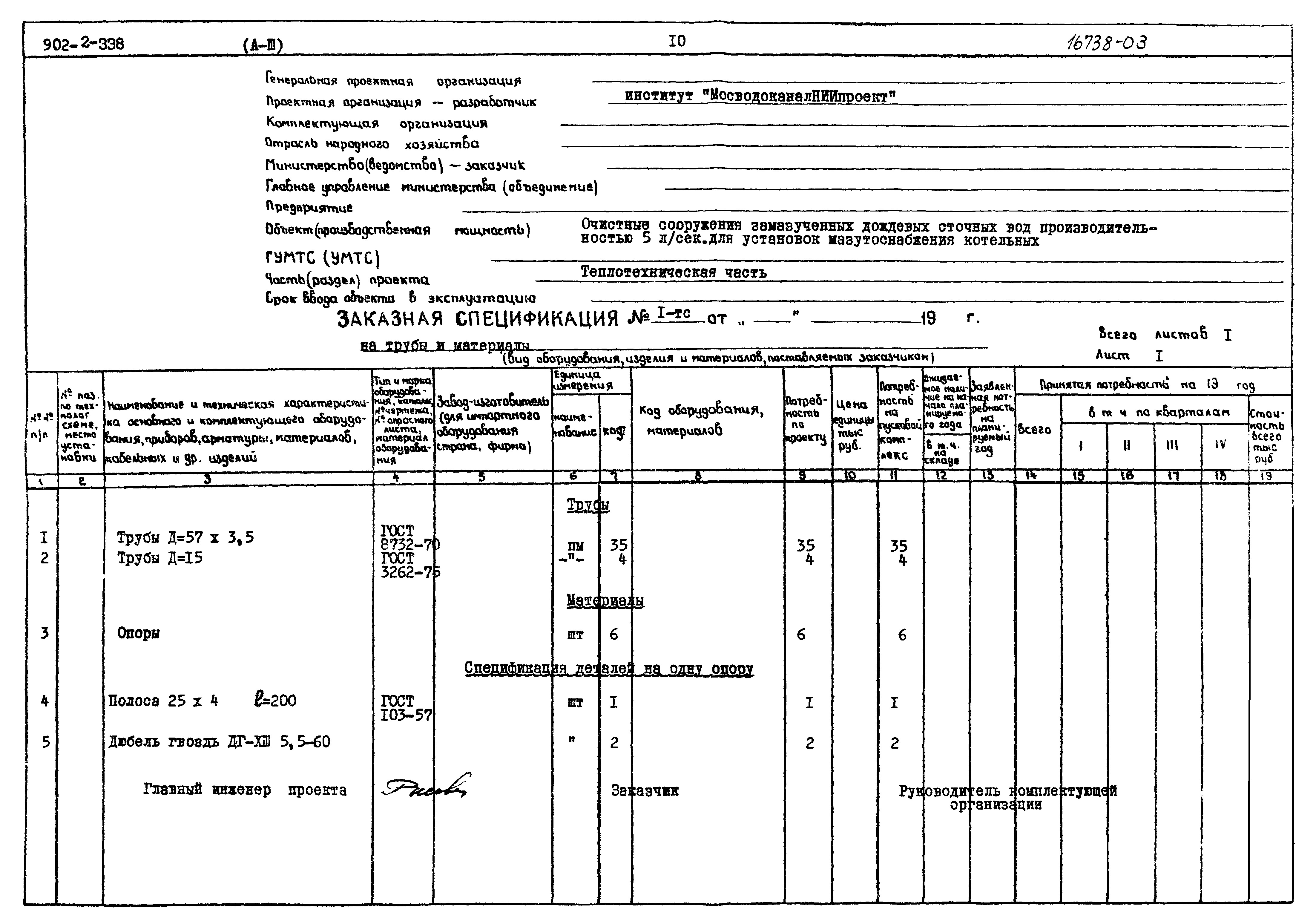 Типовой проект 902-2-338