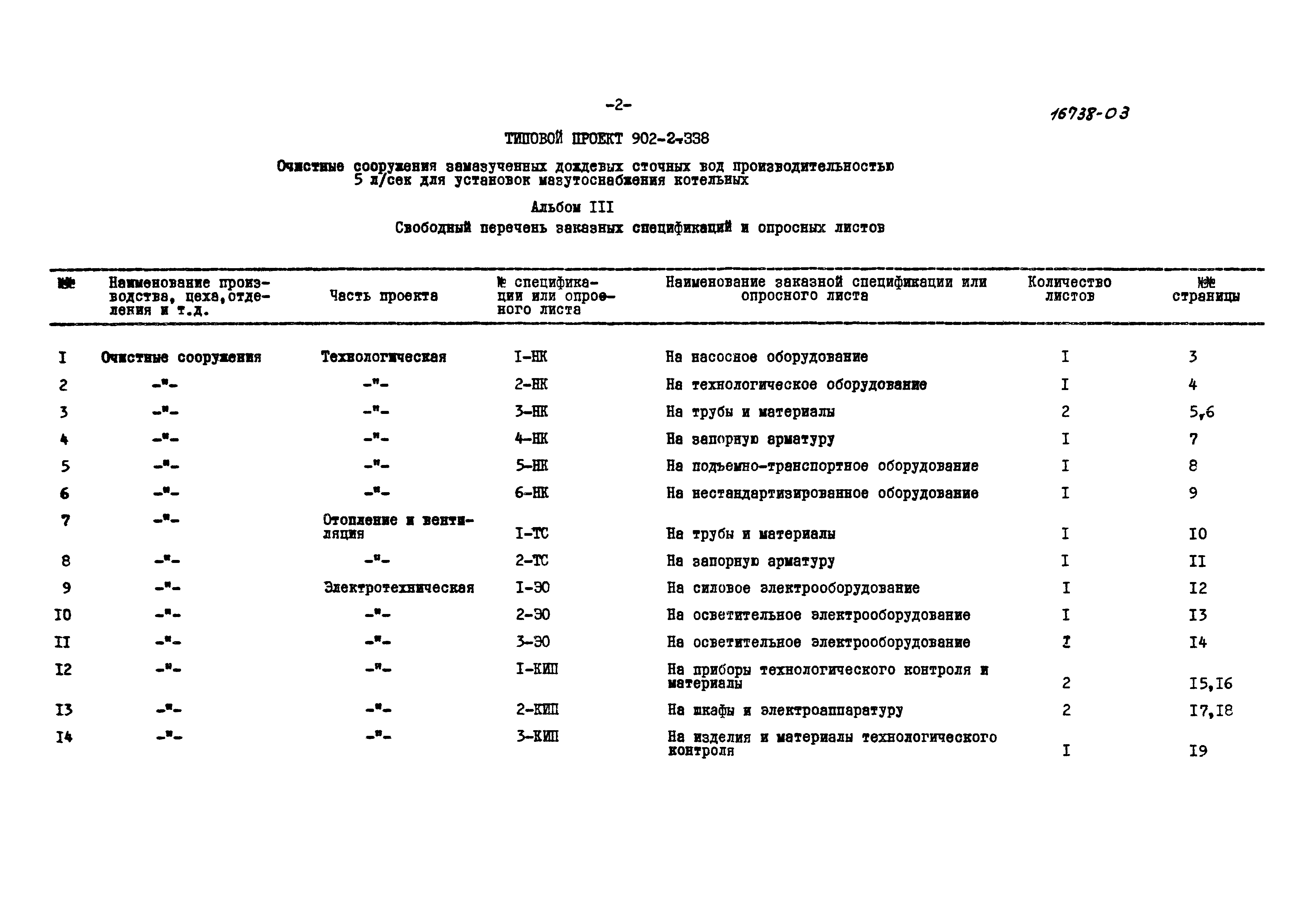 Типовой проект 902-2-338