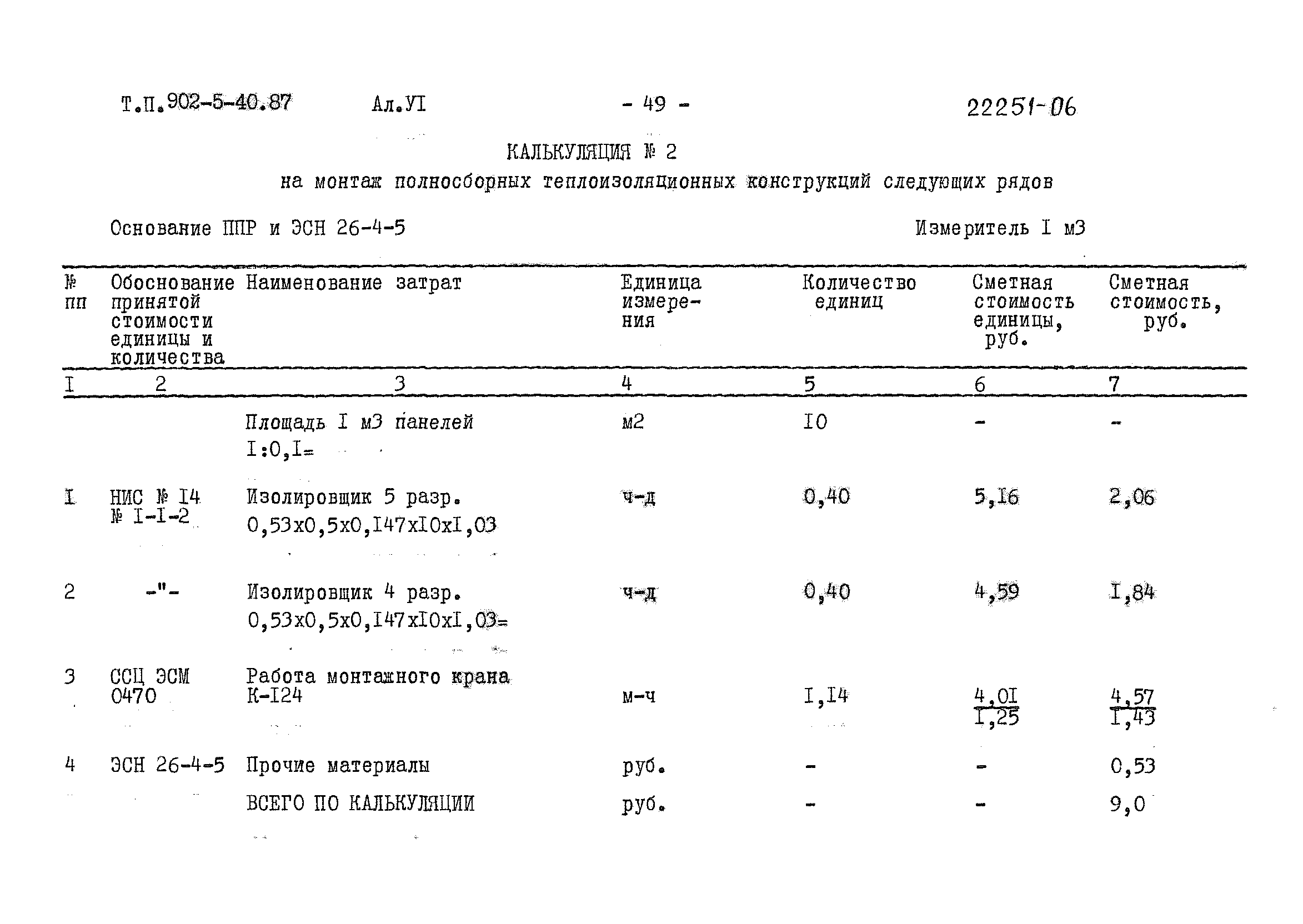 Типовой проект 902-5-40.87